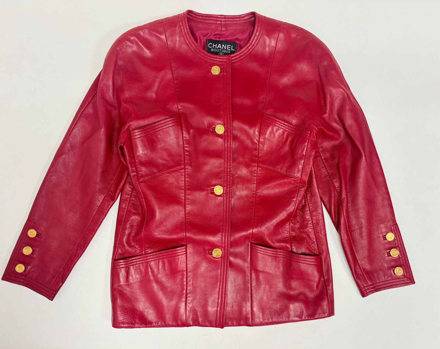 CHANEL Veste en cuir