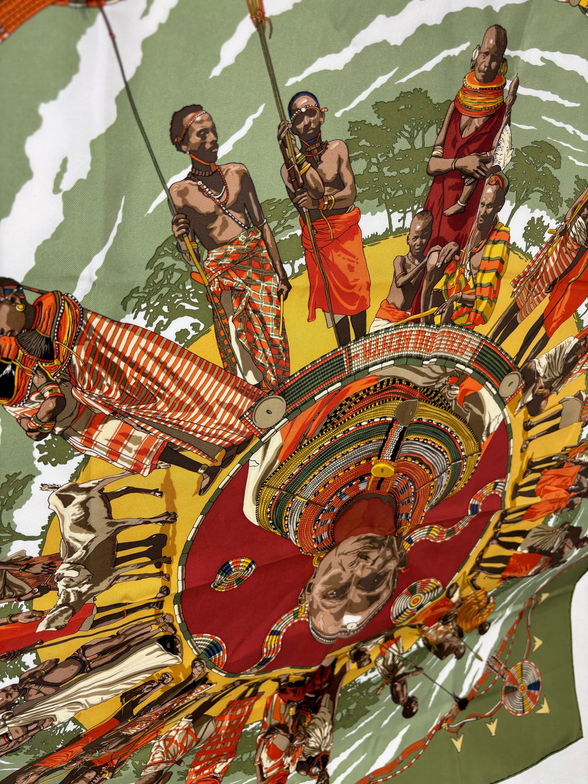 HERMÈS Carré Perles du Kenya