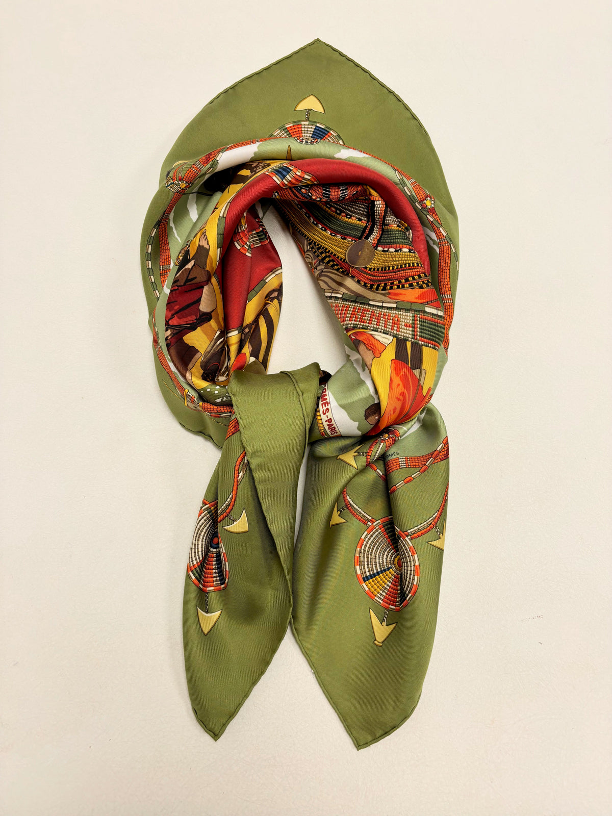 HERMÈS Carré Perles du Kenya