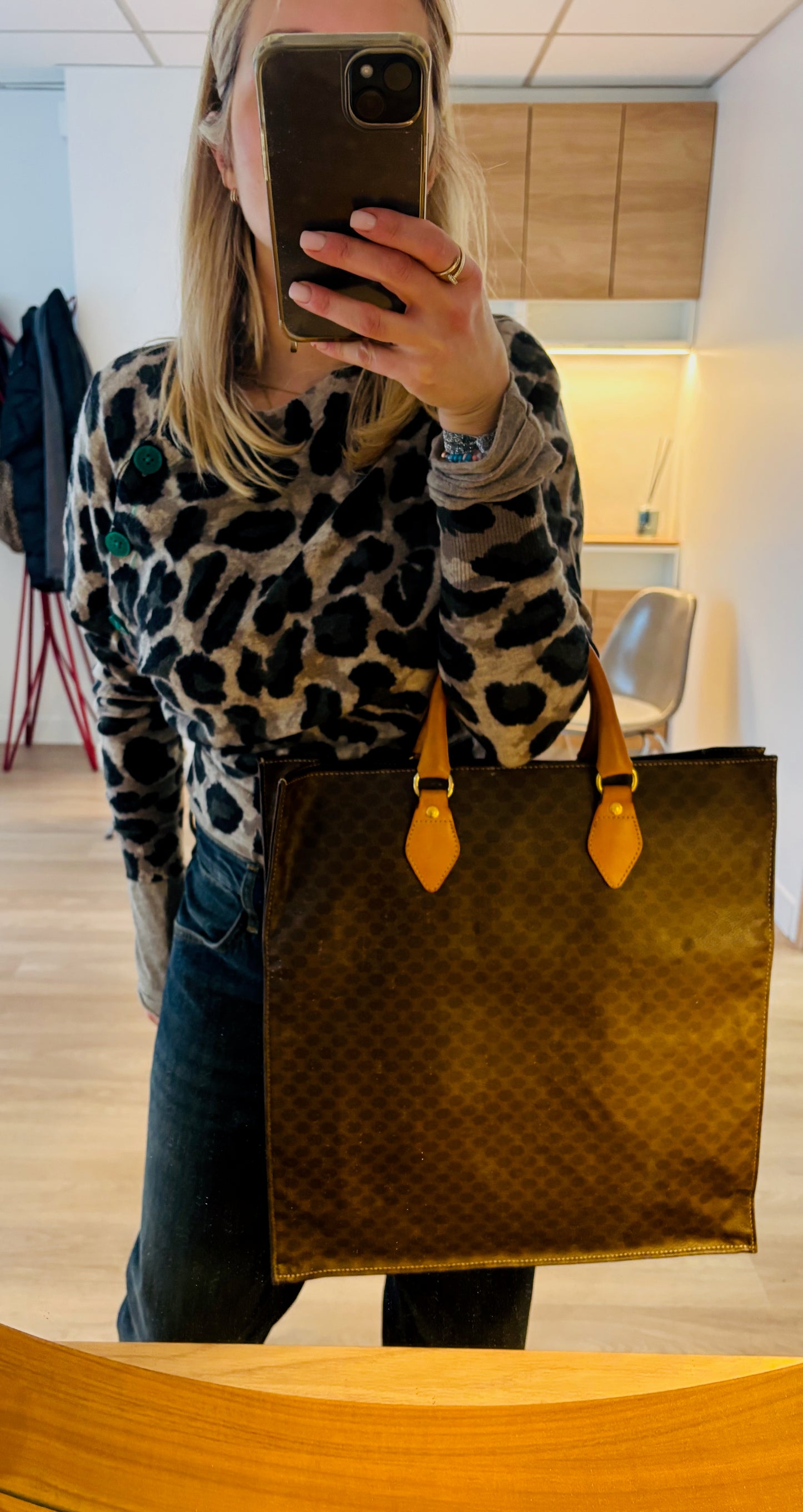 CELINE Sac plat Triomphe