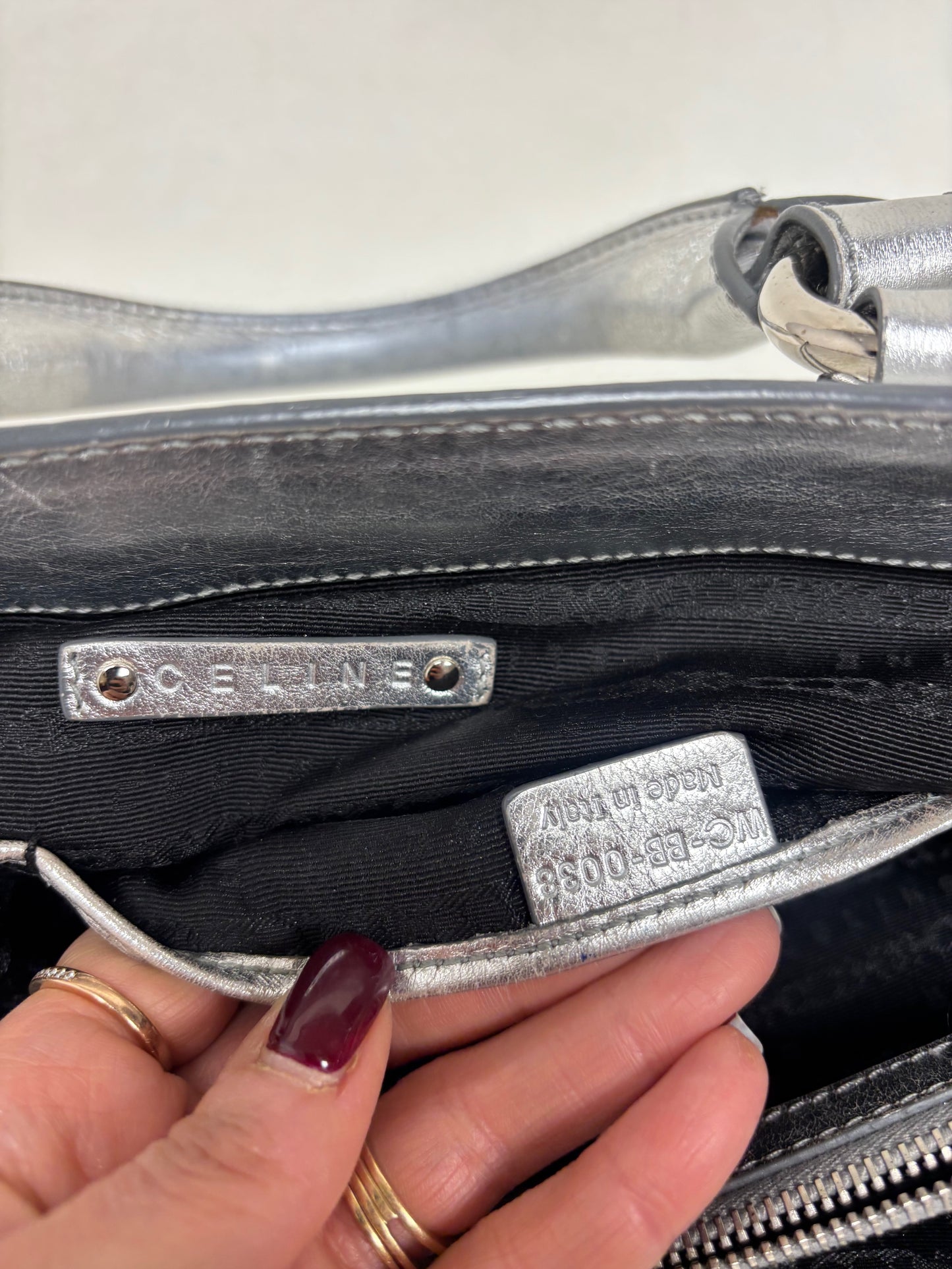 CÉLINE Sac Boogie Argent