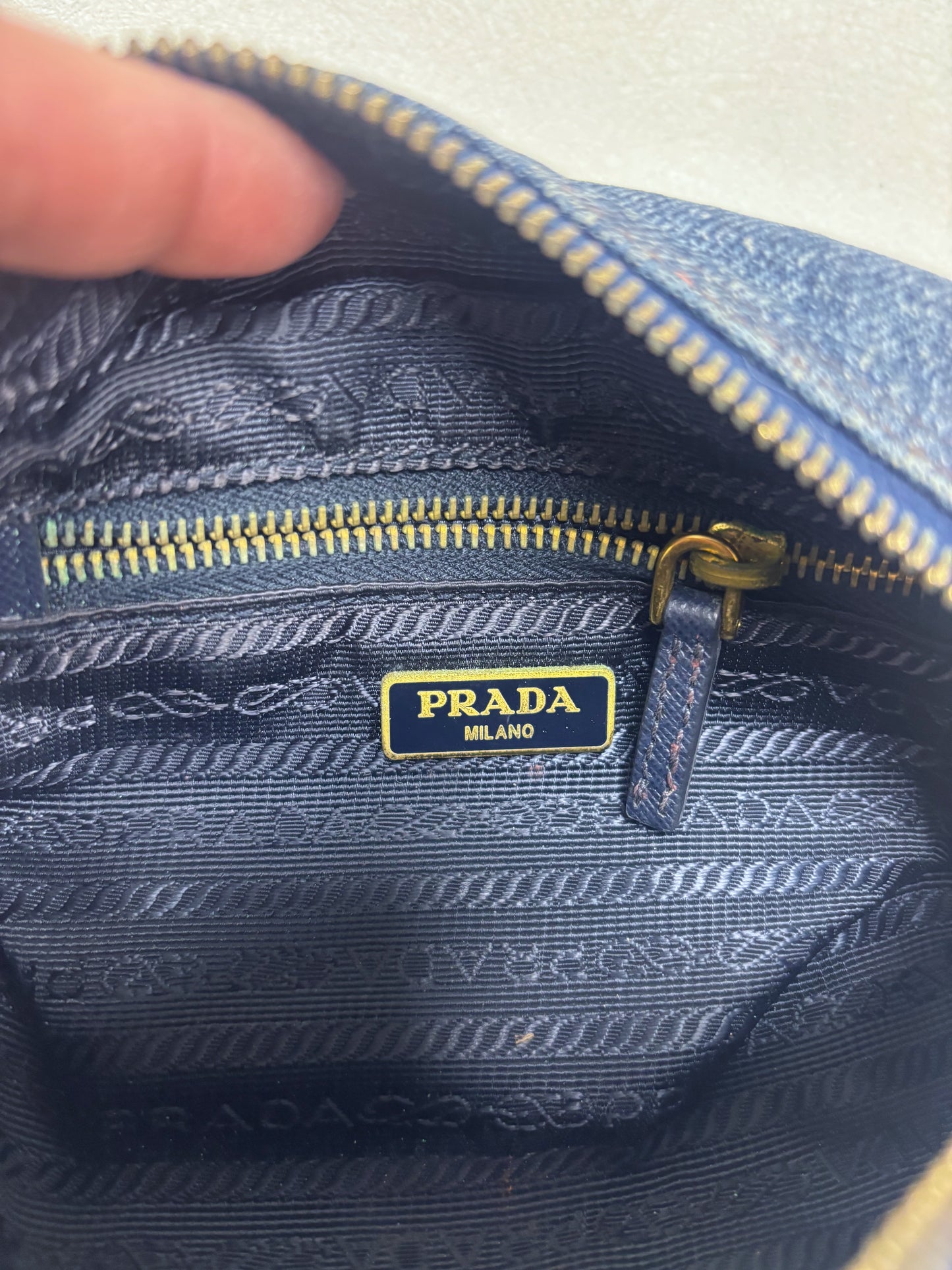 PRADA Trousse en Denim