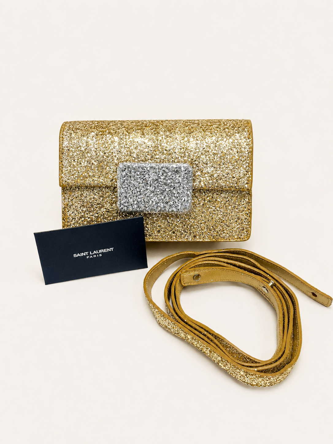 SAINT LAURENT Sac Lulu Glitter