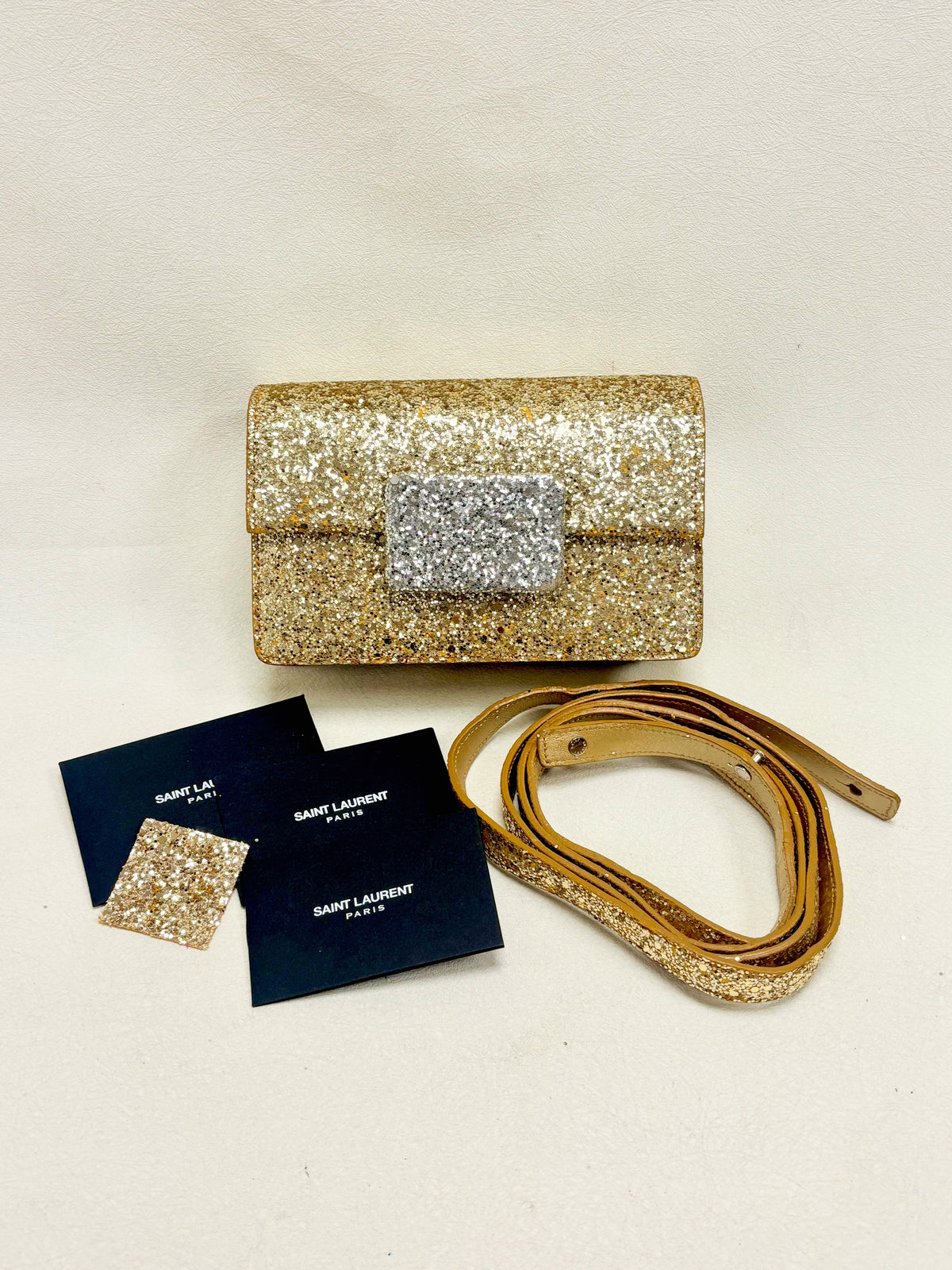SAINT LAURENT Sac Lulu Glitter