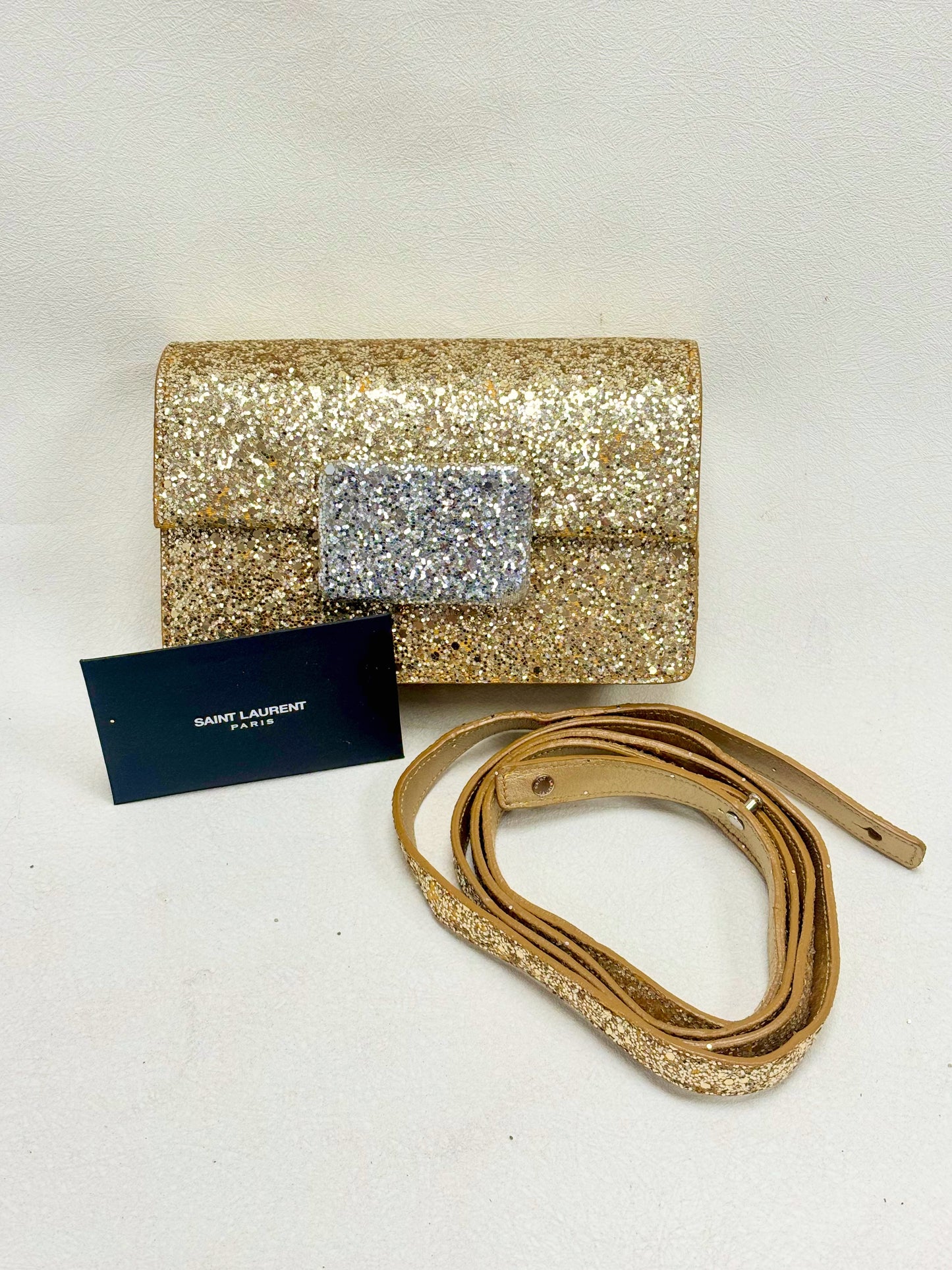 SAINT LAURENT Sac Lulu Glitter