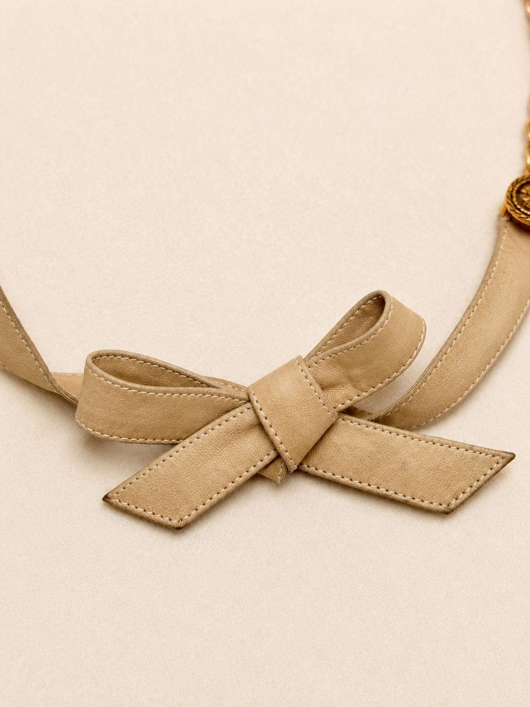 CHANEL Ceinture Cuir et Chaîne