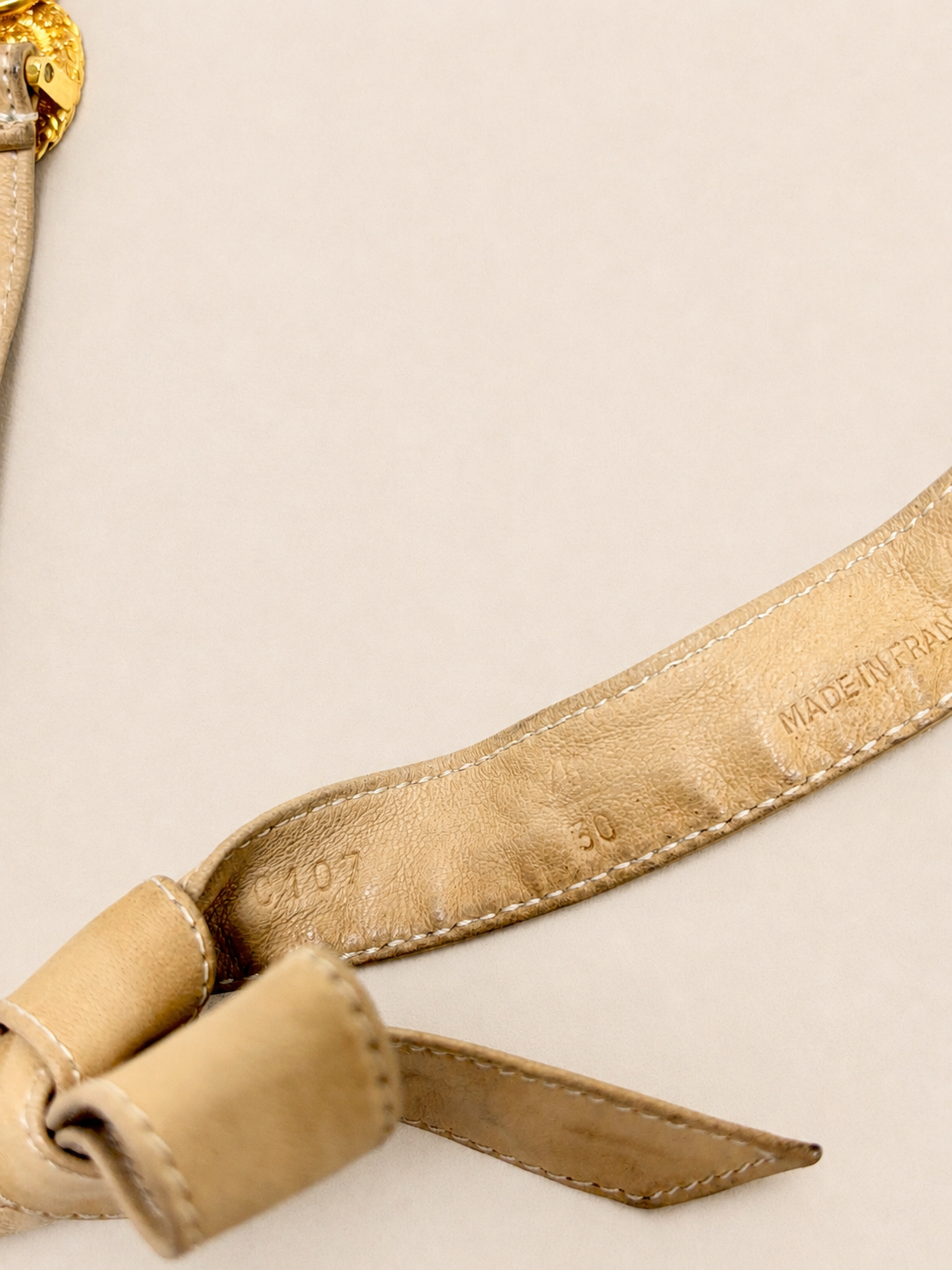 CHANEL Ceinture Cuir et Chaîne