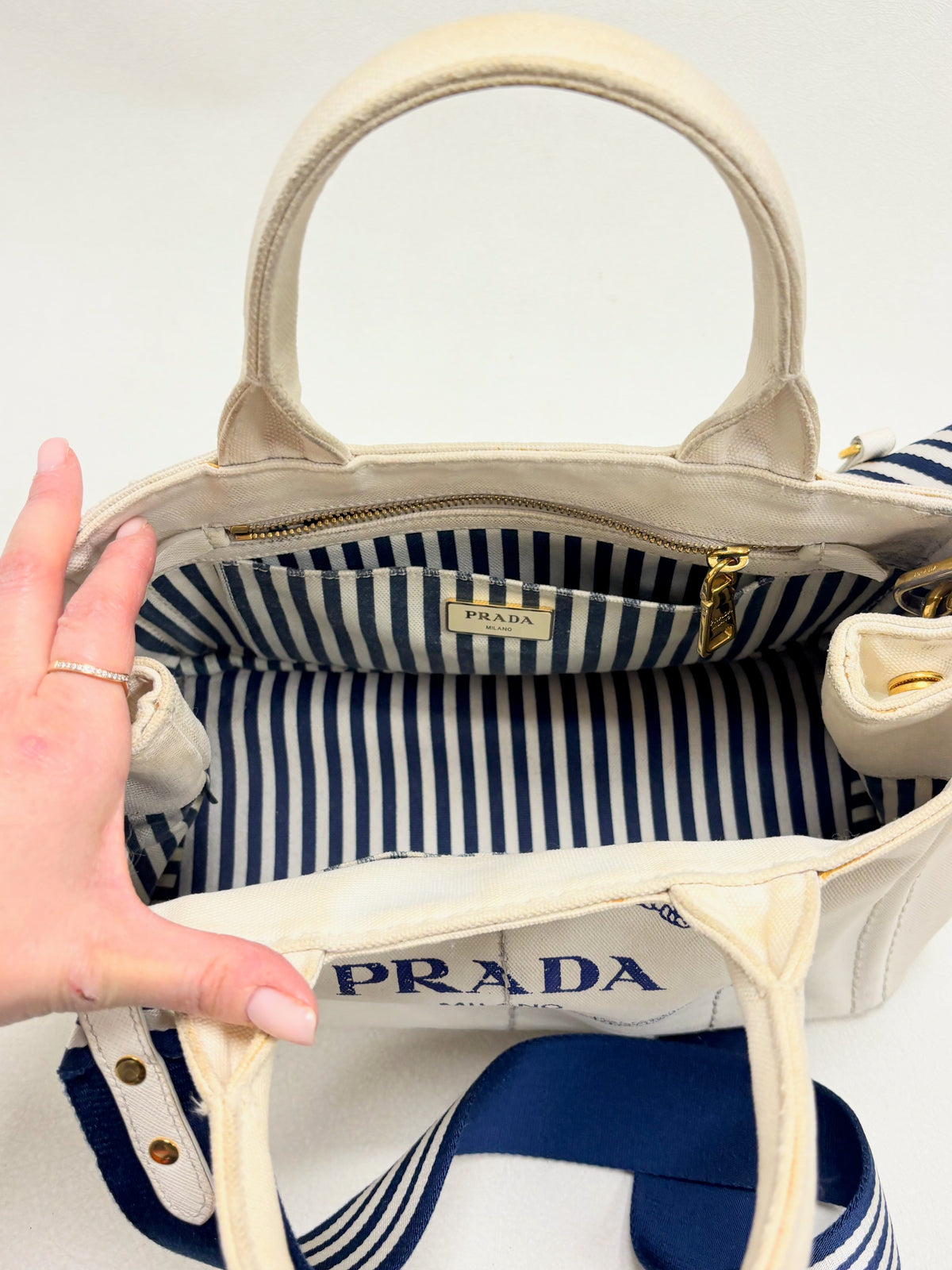 PRADA Sac Canapa denim