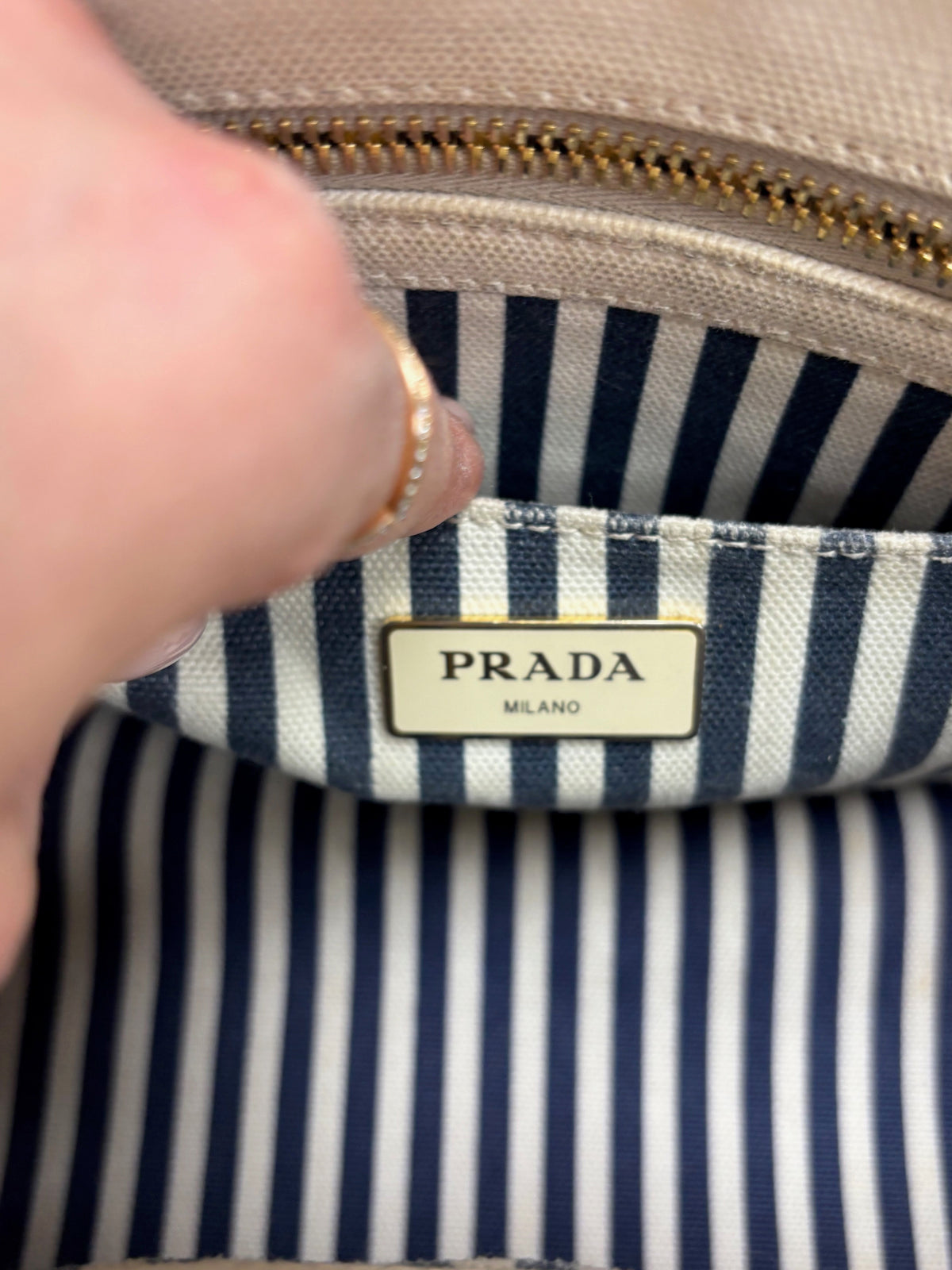 PRADA Sac Canapa denim