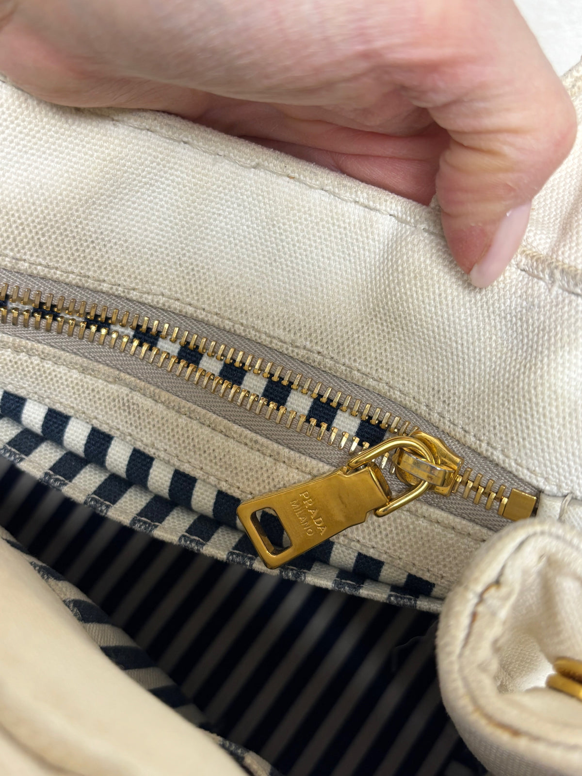PRADA Sac Canapa denim