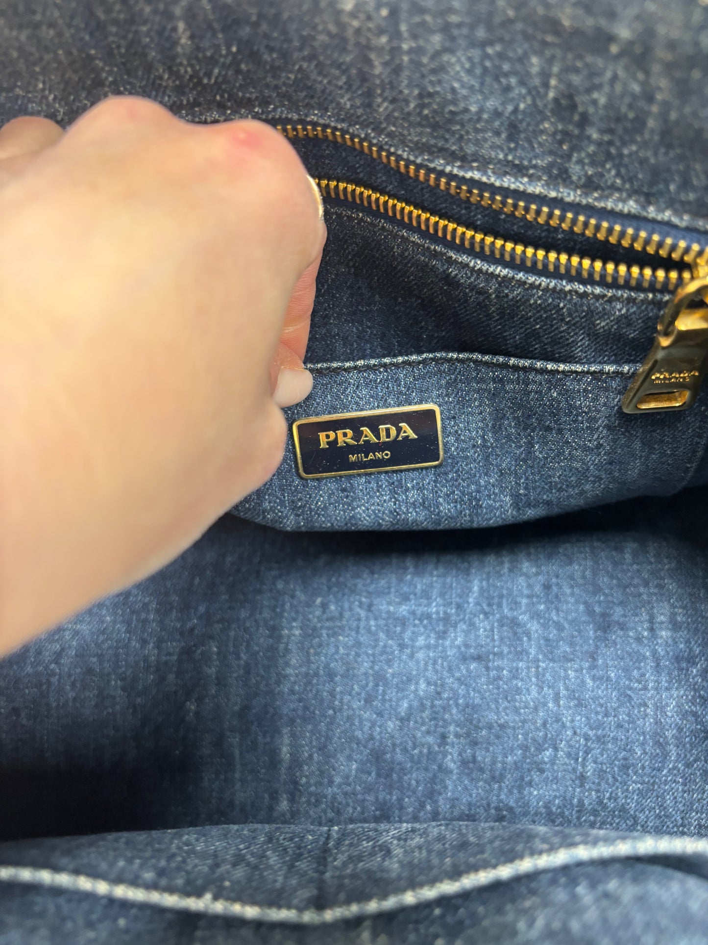 PRADA Sac cabas denim