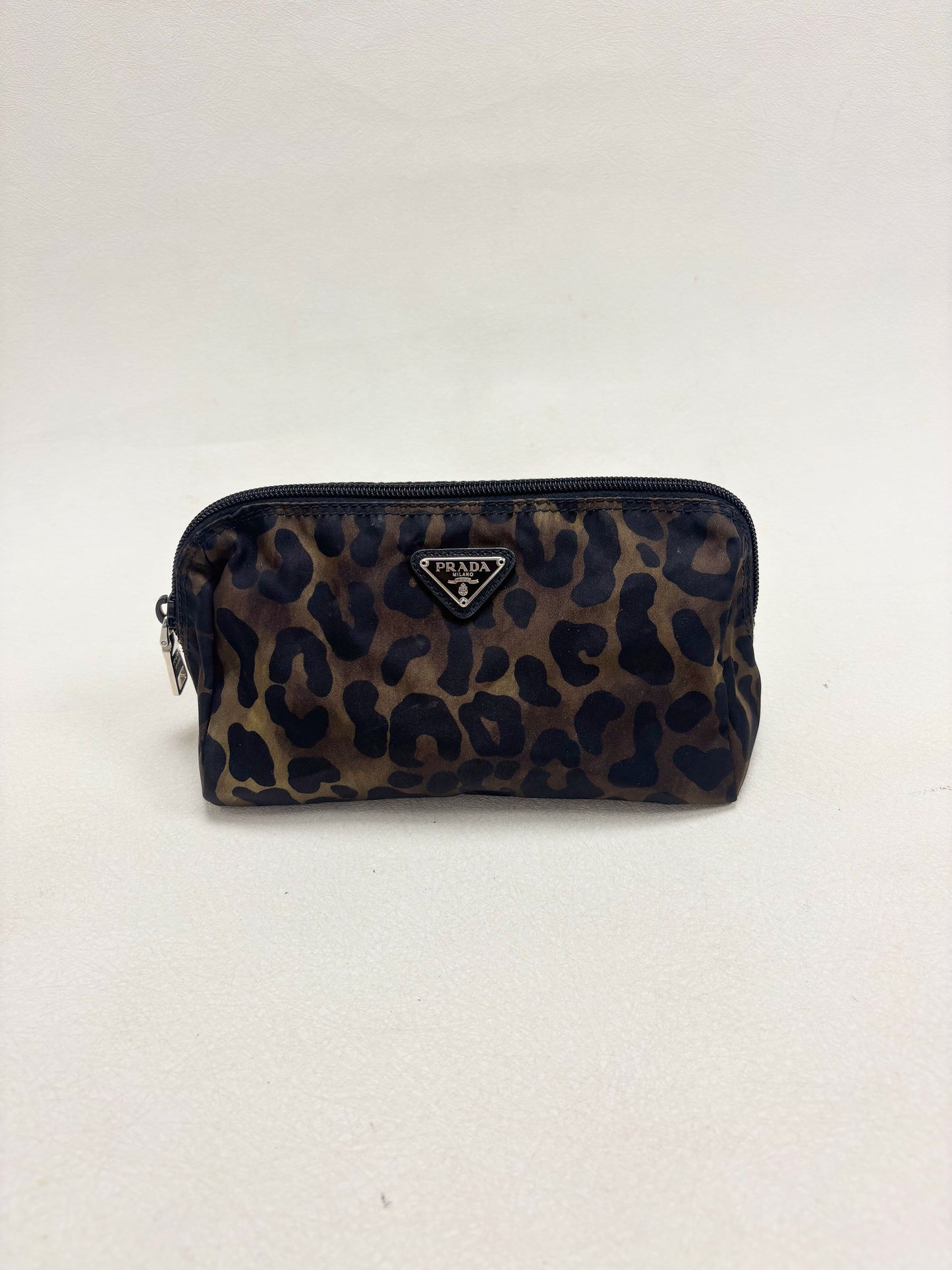 PRADA Trousse Nylon Léopard