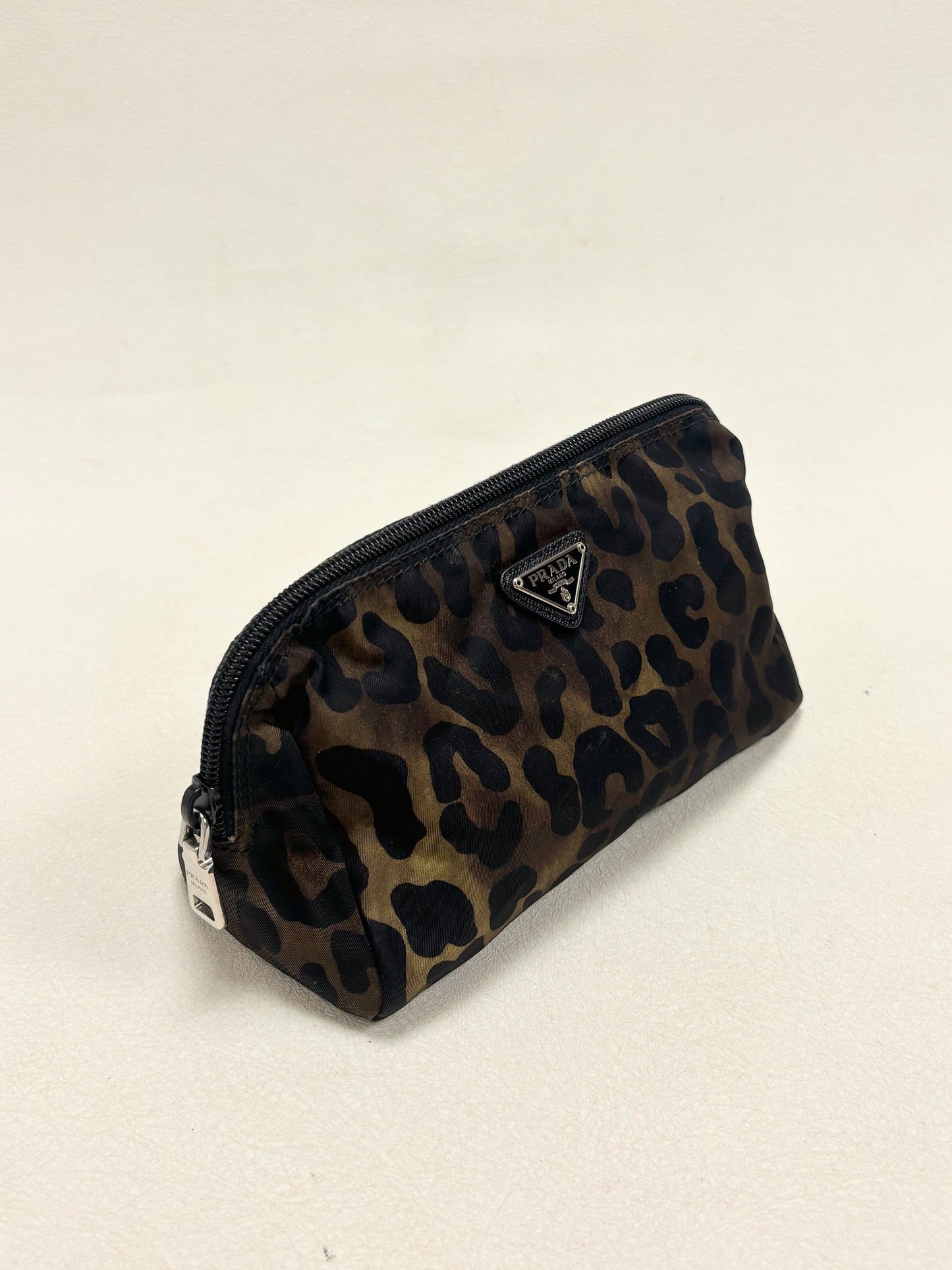 PRADA Trousse Nylon Léopard