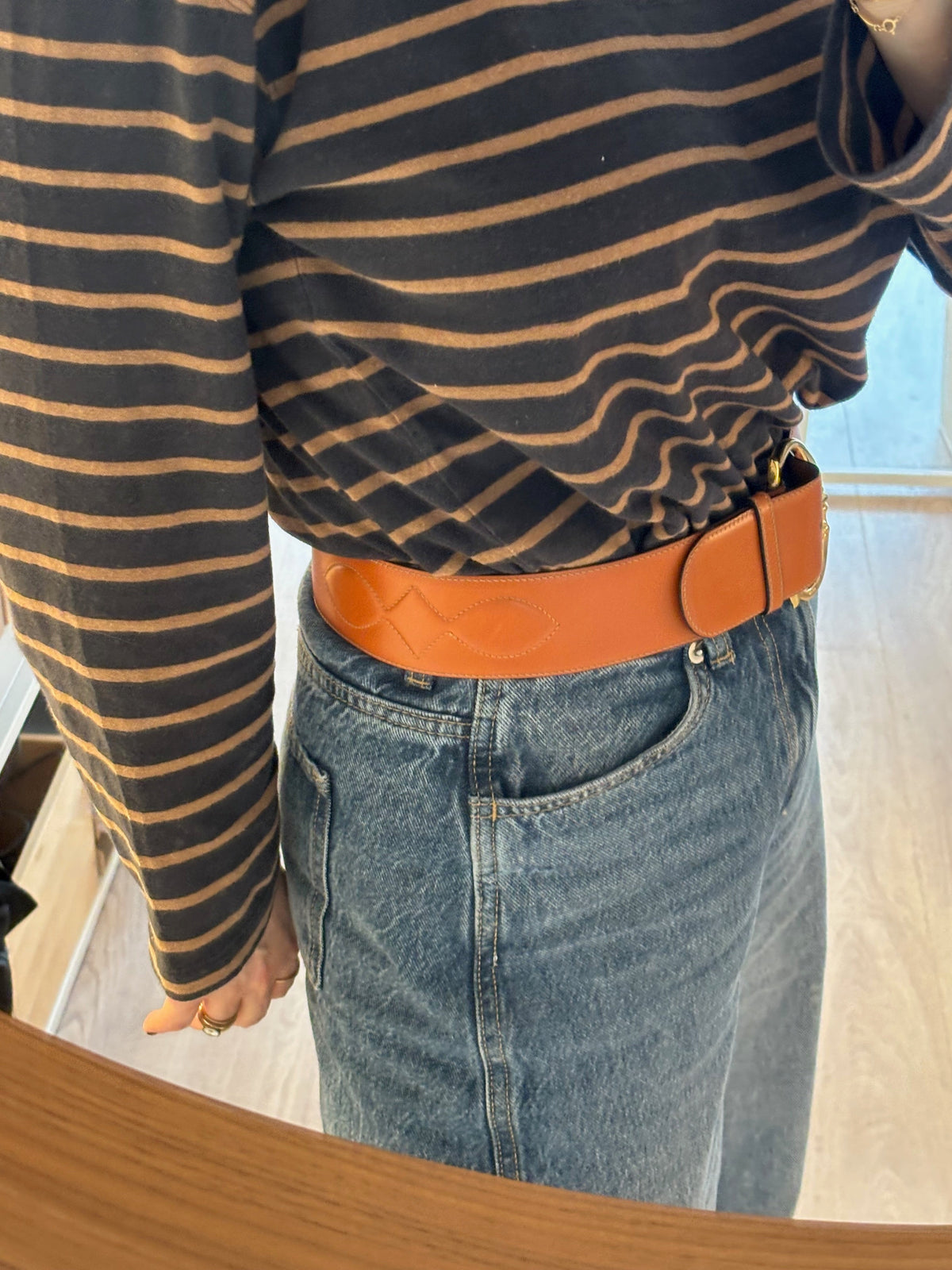 CÉLINE Ceinture en cuir