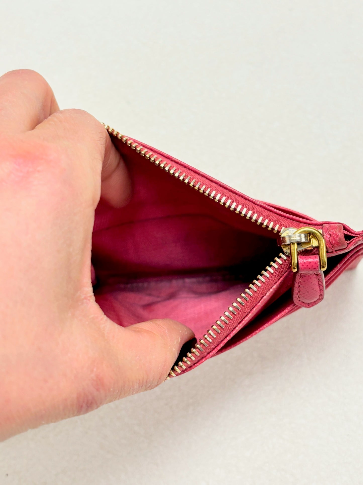 PRADA Porte-Cartes en cuir Saffiano