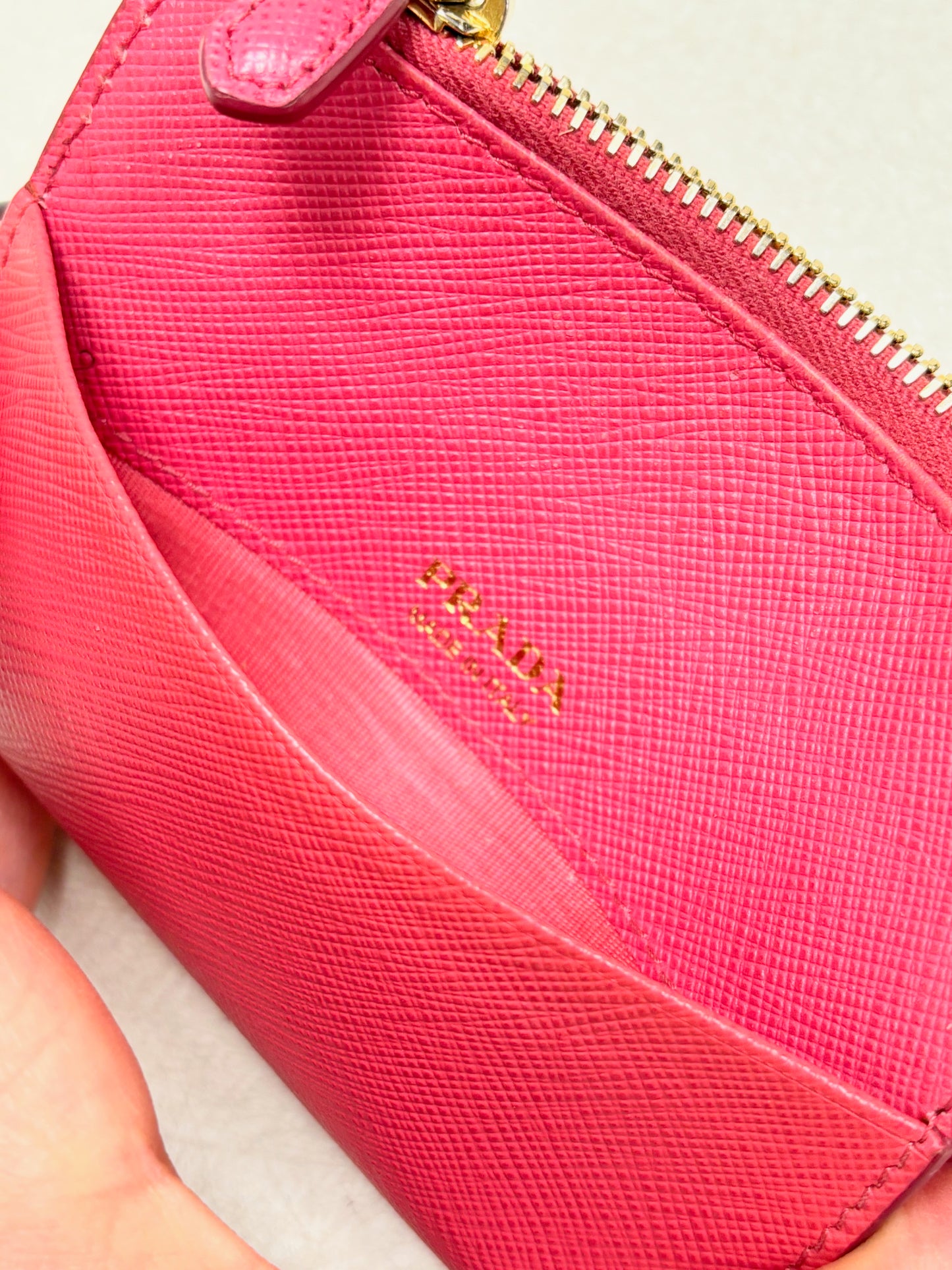 PRADA Porte-Cartes en cuir Saffiano