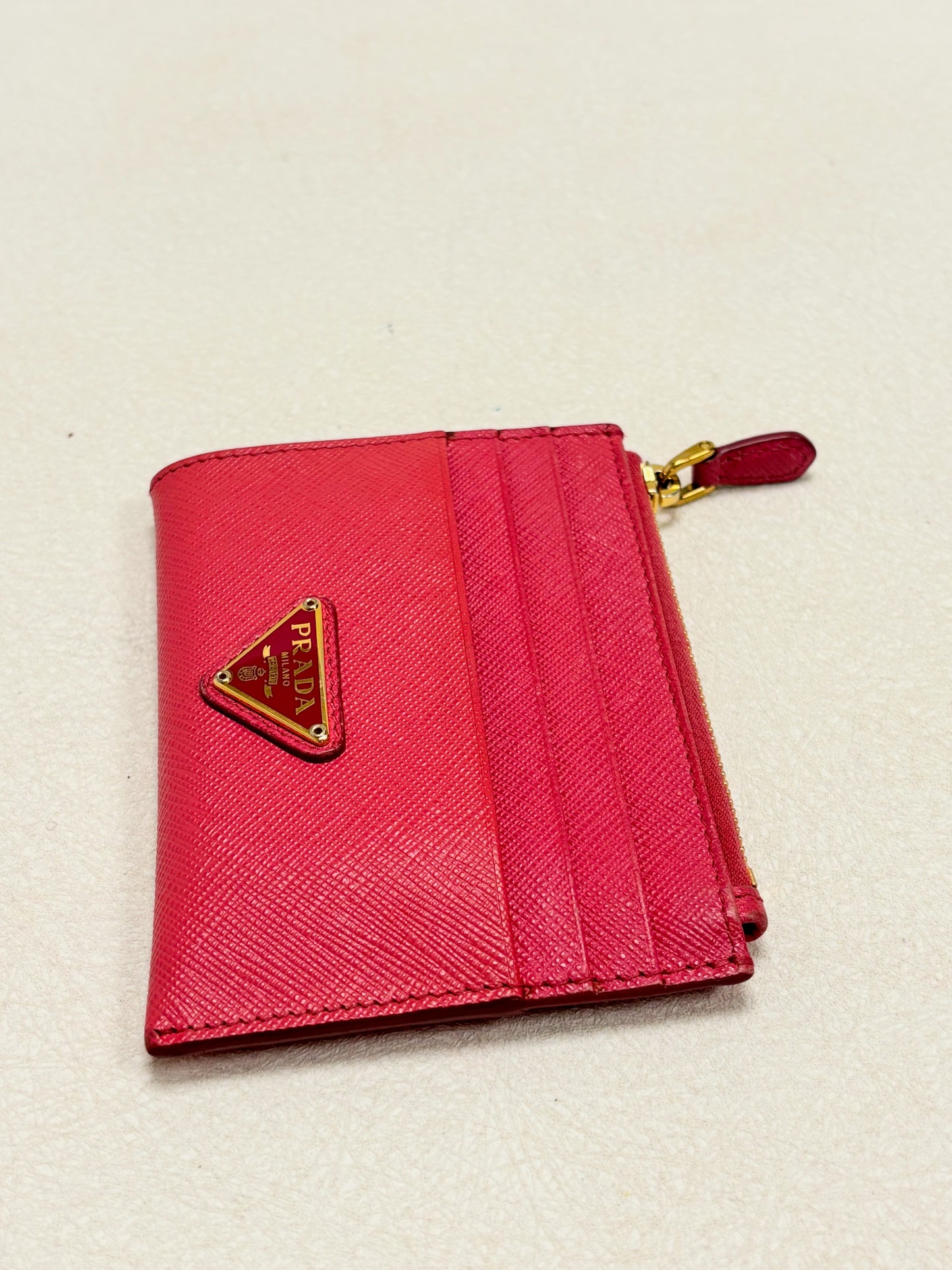 PRADA Porte-Cartes en cuir Saffiano
