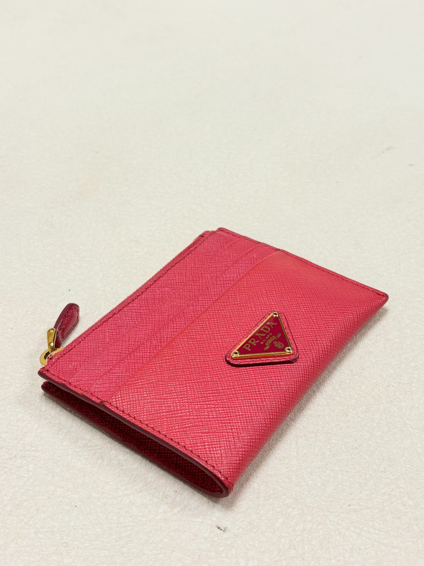 PRADA Porte-Cartes en cuir Saffiano