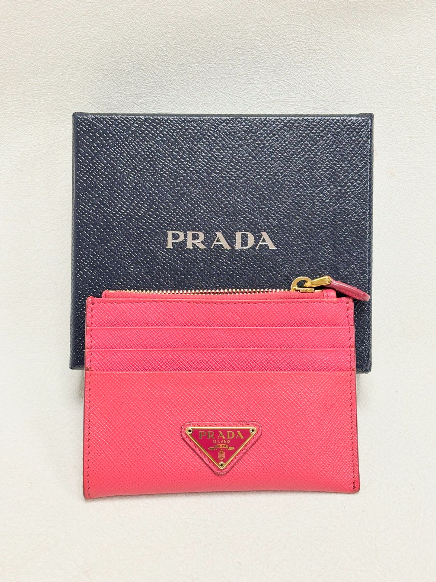 PRADA Porte-Cartes en cuir Saffiano