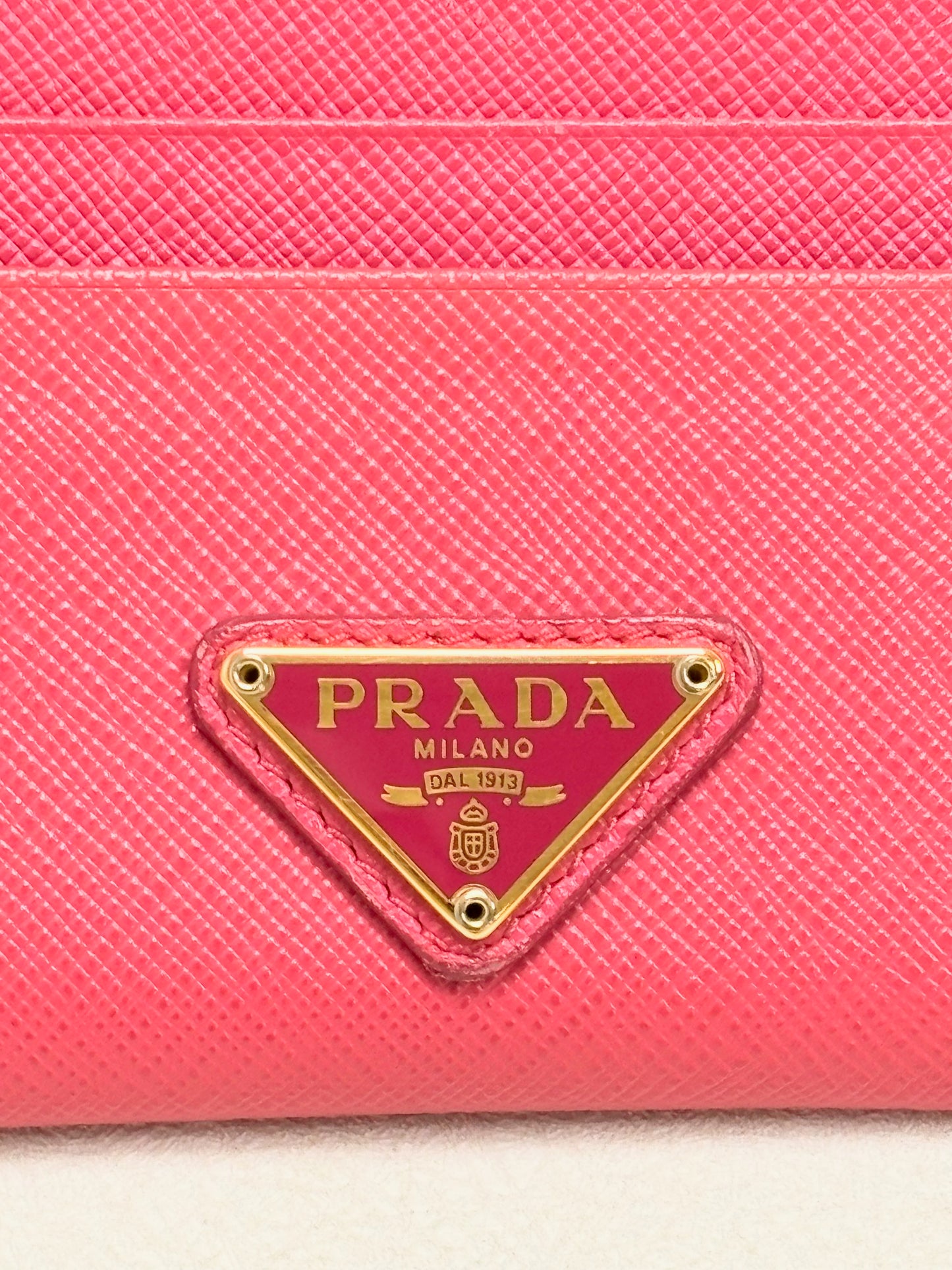 PRADA Porte-Cartes en cuir Saffiano