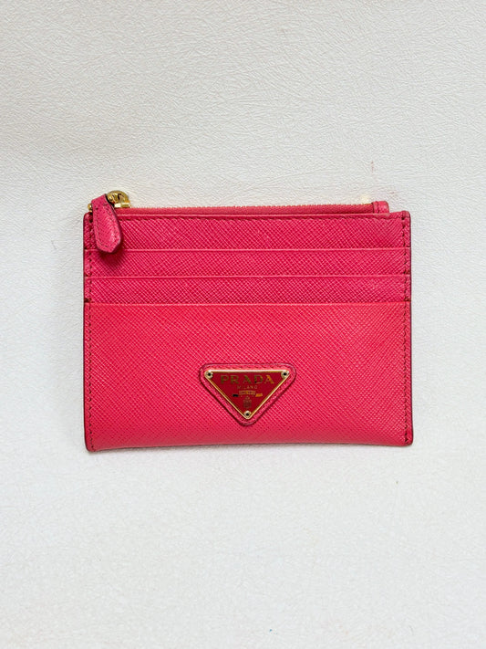 PRADA Porte-Cartes en cuir Saffiano