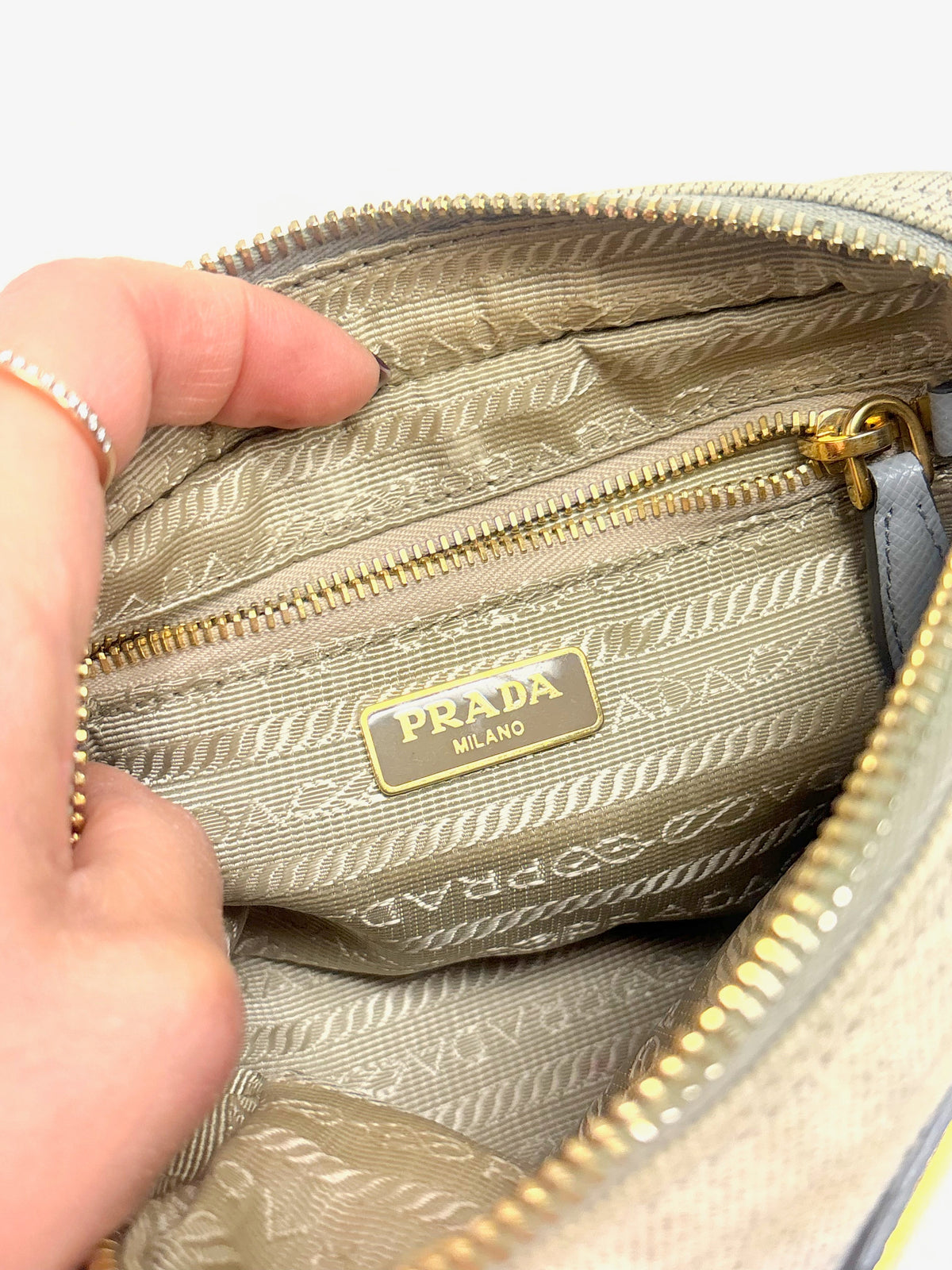 PRADA Pochette en Denim