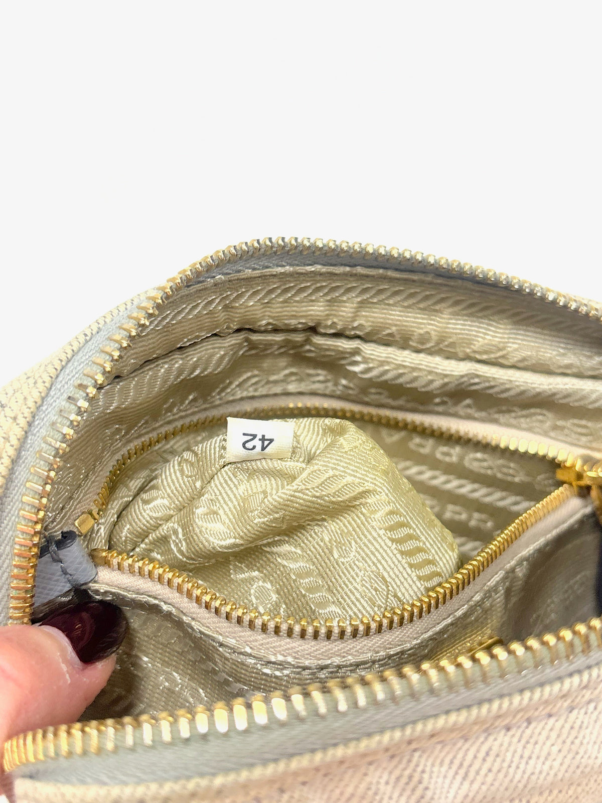 PRADA Pochette en Denim