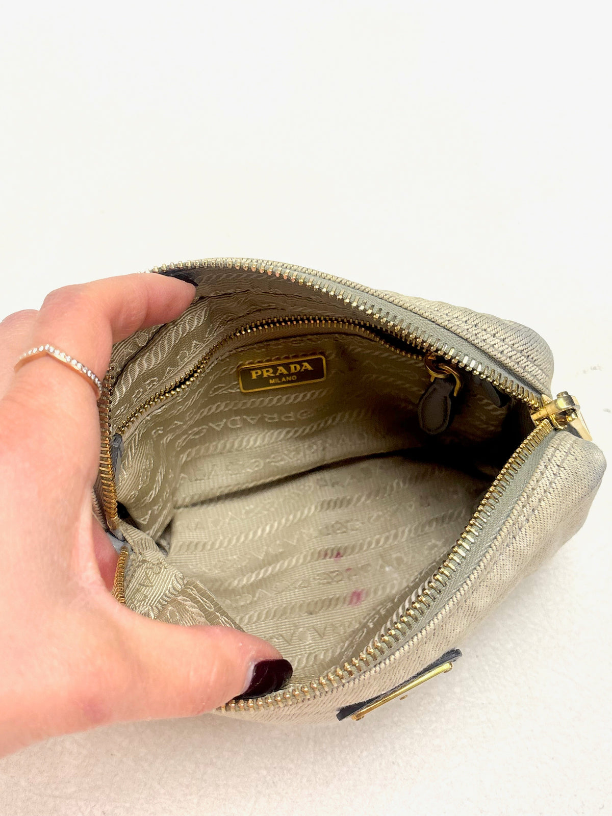 PRADA Pochette en Denim