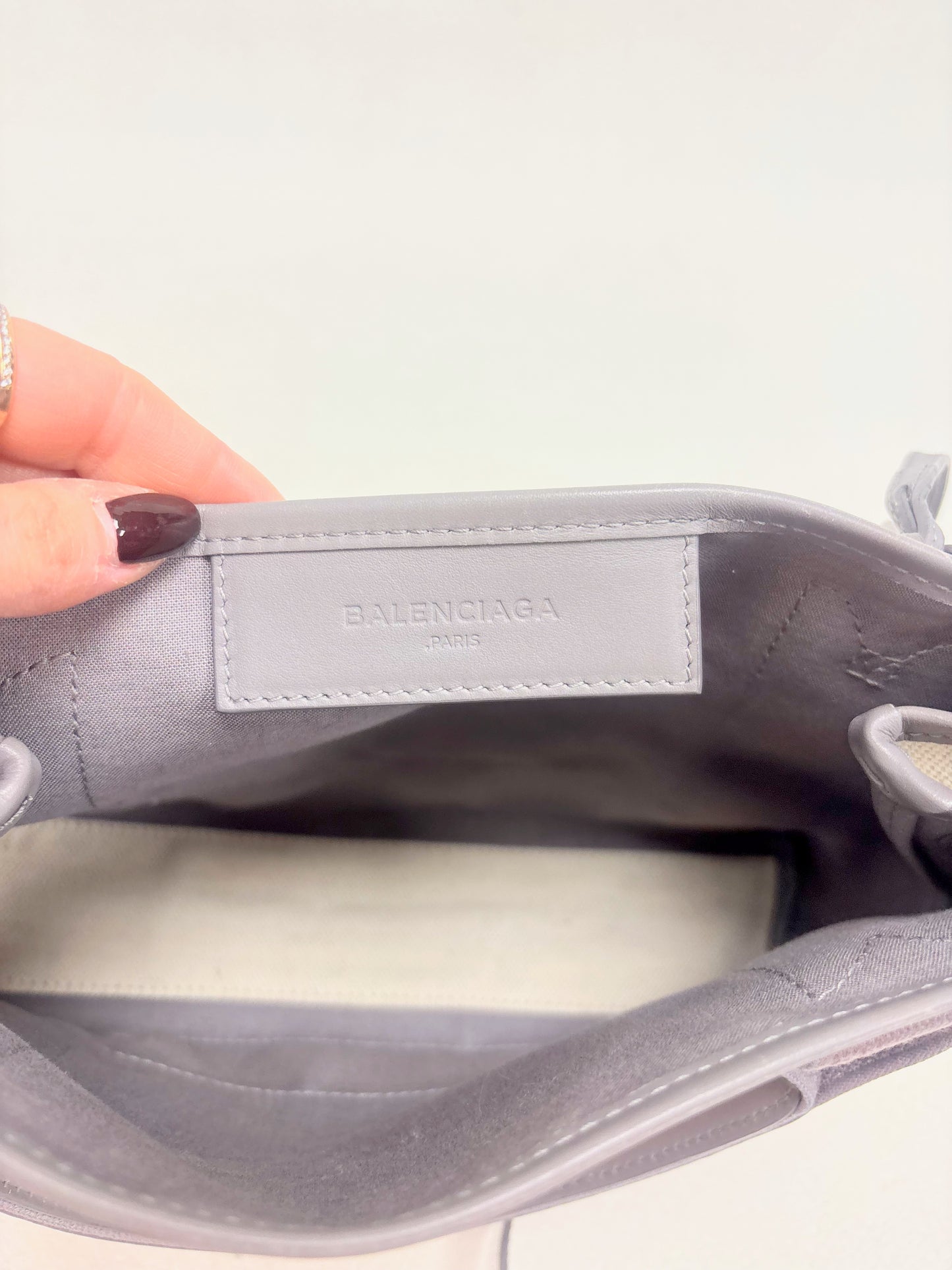 BALENCIAGA Cabas Navy PM