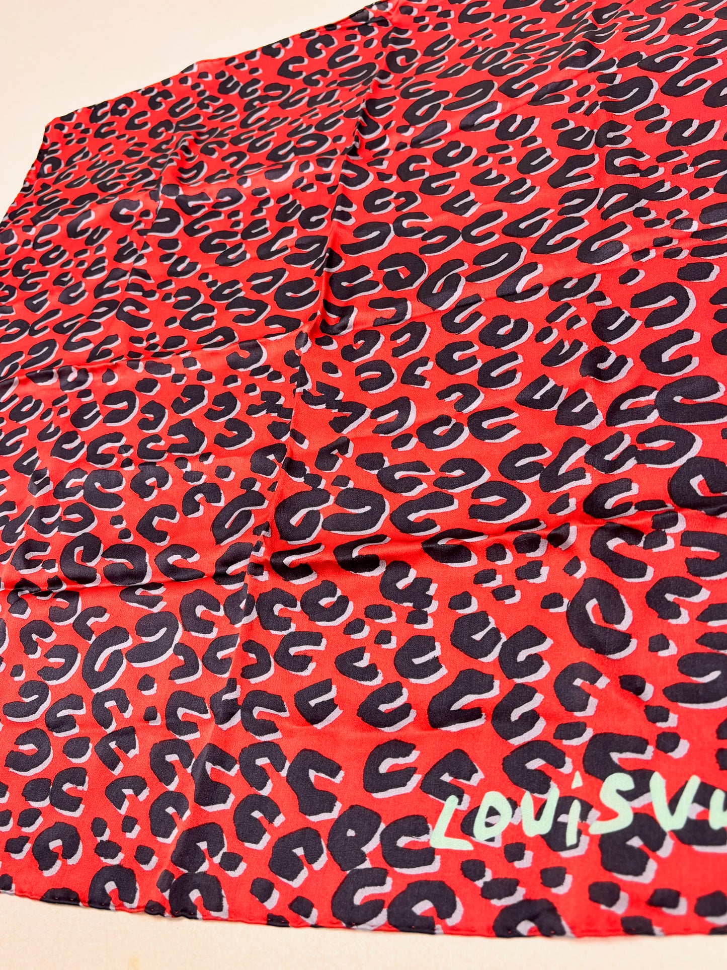 LOUIS VUITTON x Stephen Sprouse Carré soie