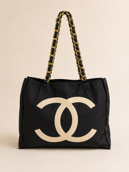 CHANEL Sac Cabas Logo