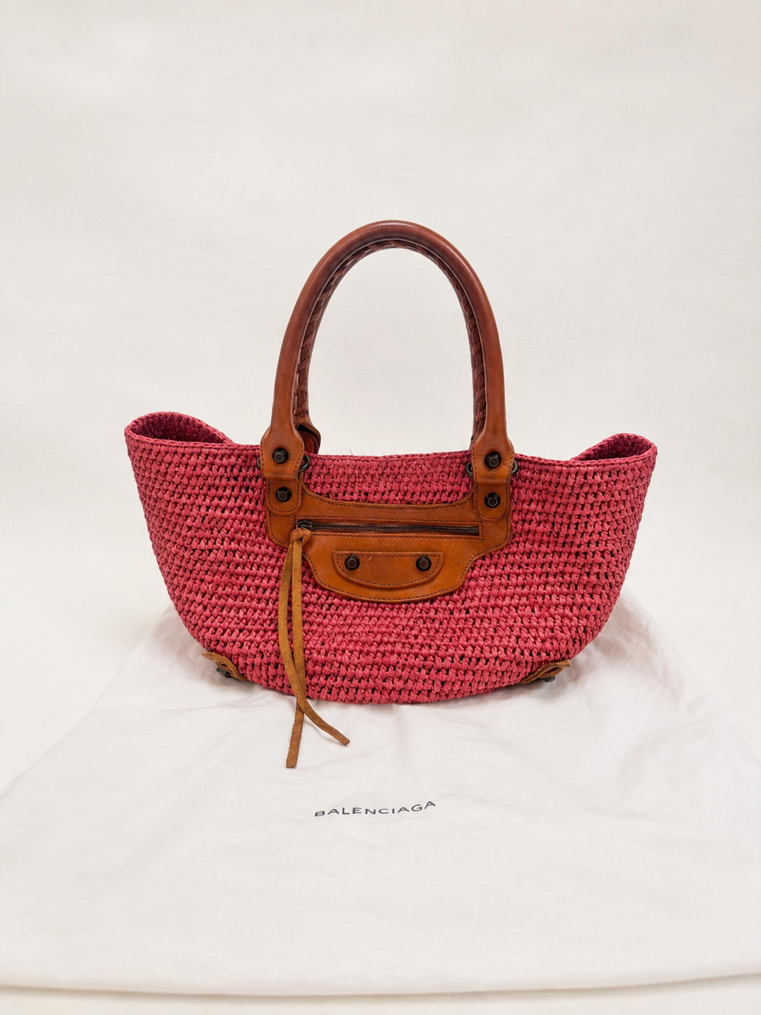 BALENCIAGA Sac Panier Raphia
