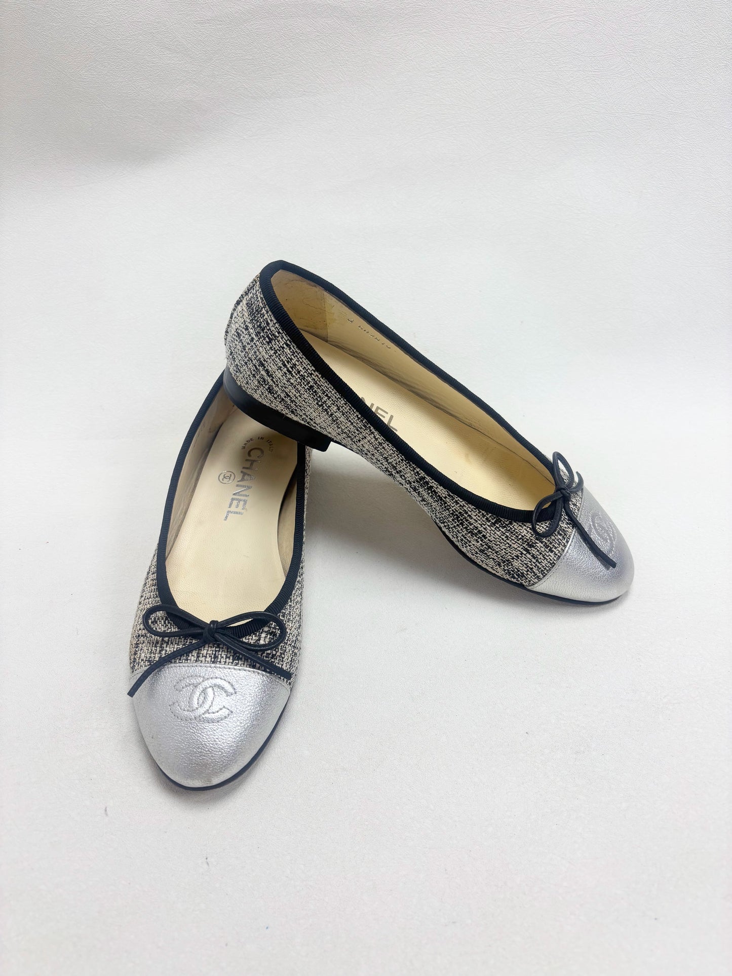 CHANEL Ballerines tweed