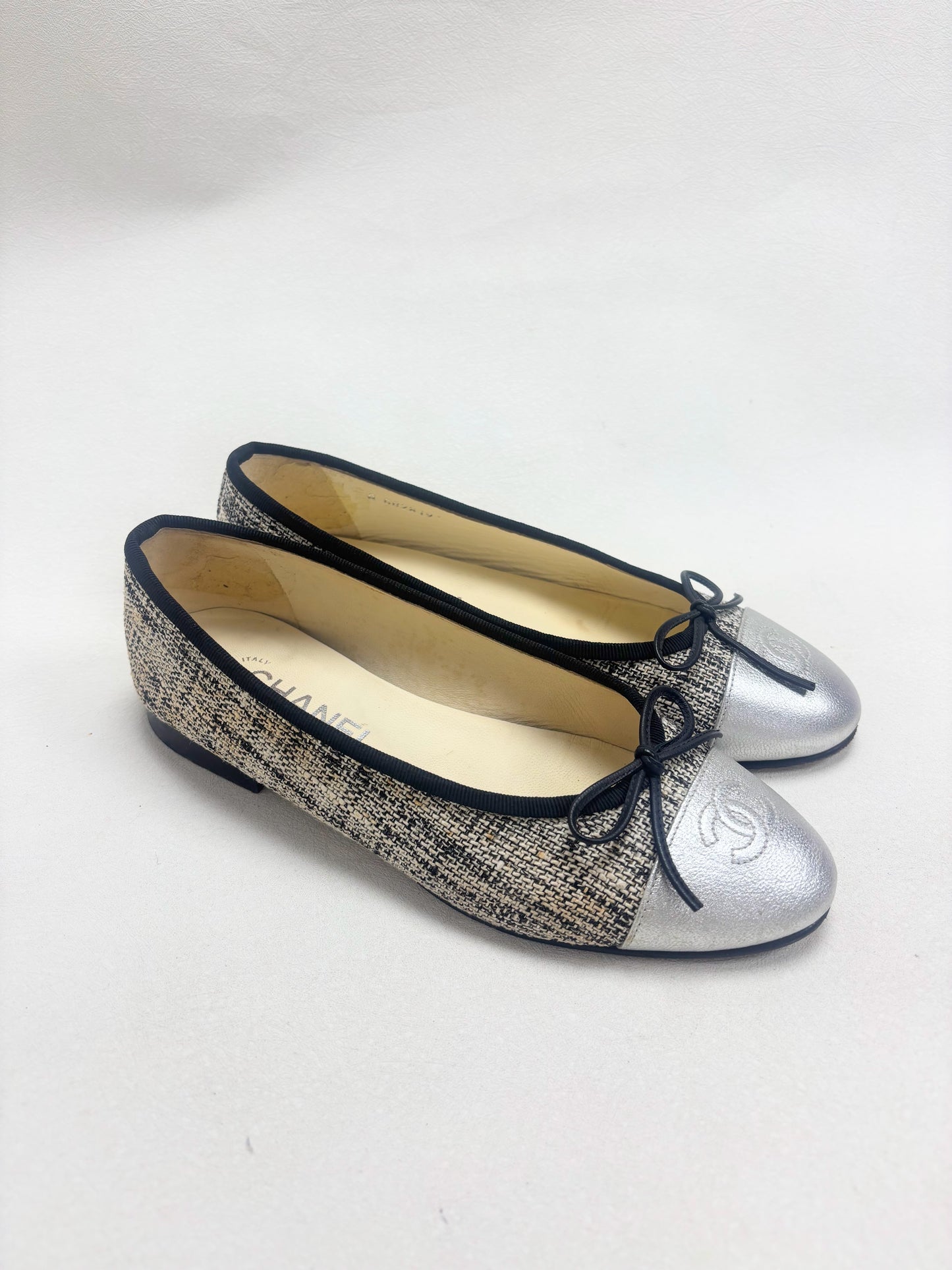 CHANEL Ballerines tweed