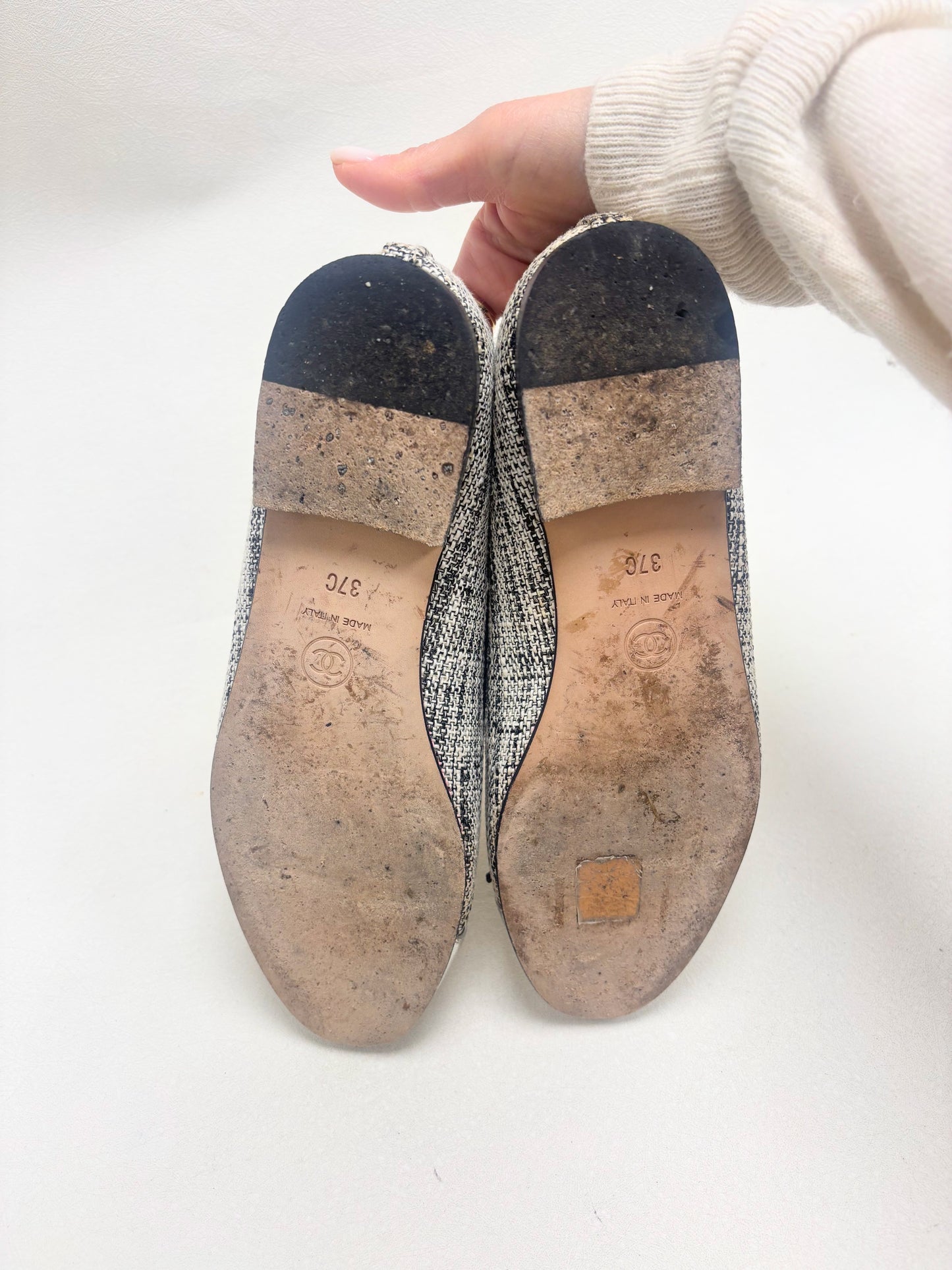 CHANEL Ballerines tweed