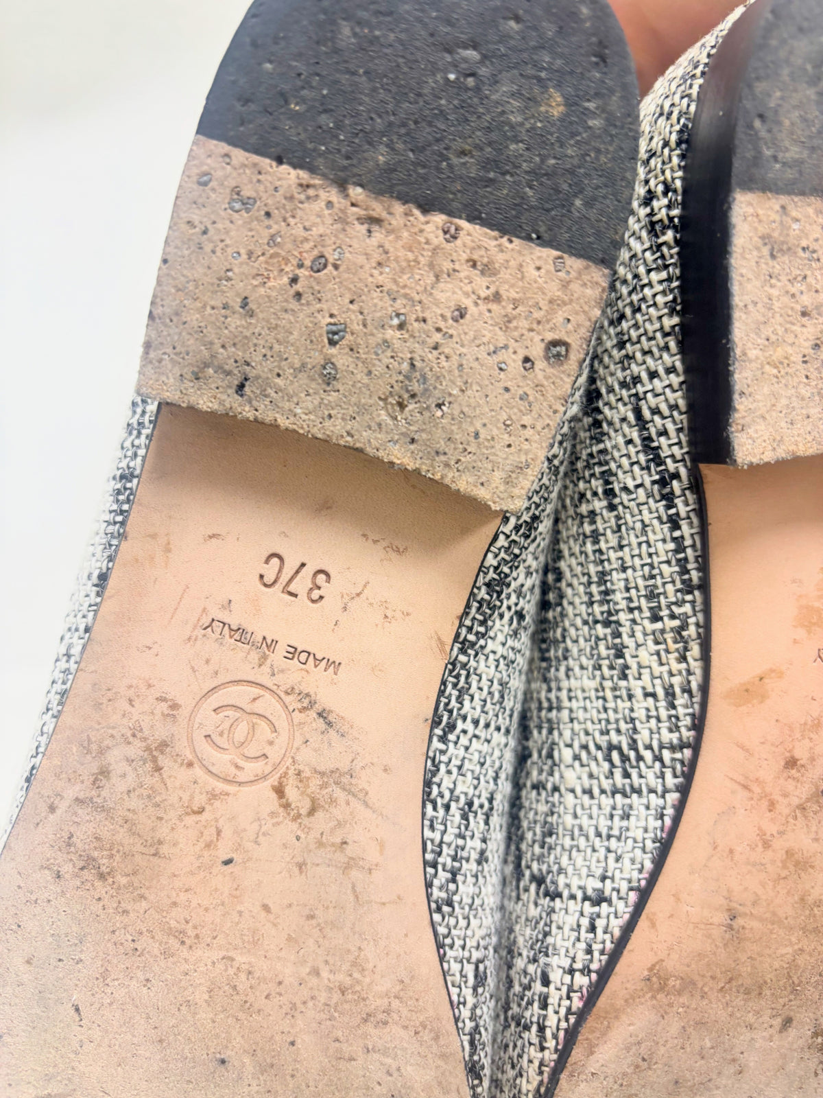 CHANEL Ballerines tweed