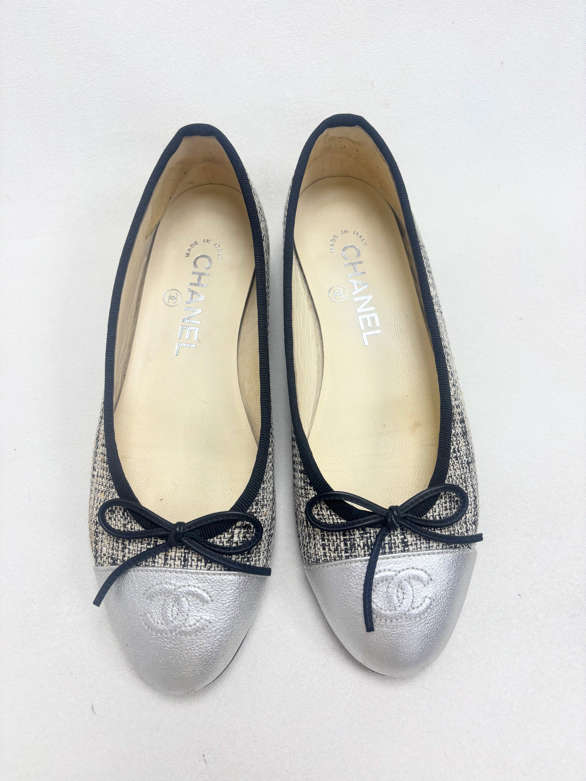CHANEL Ballerines tweed