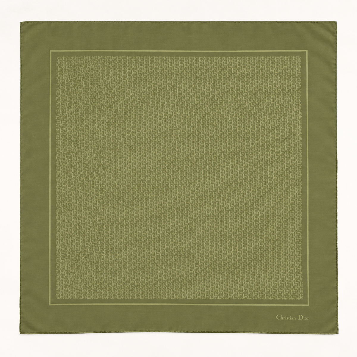 DIOR Foulard Carré Oblique en soie