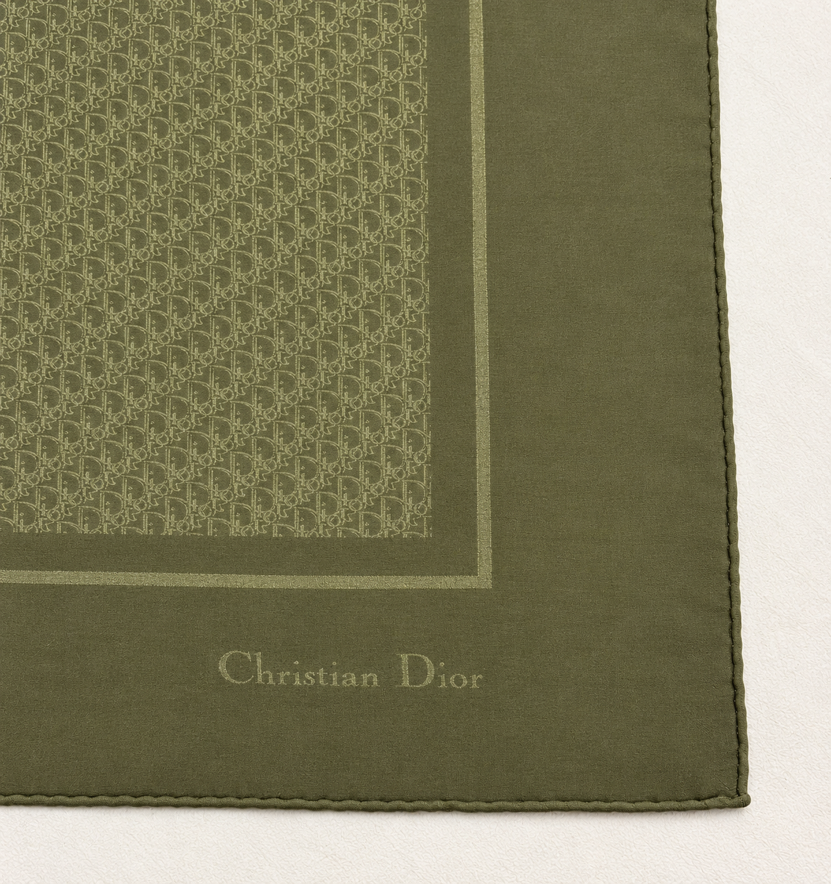 DIOR Foulard Carré Oblique en soie