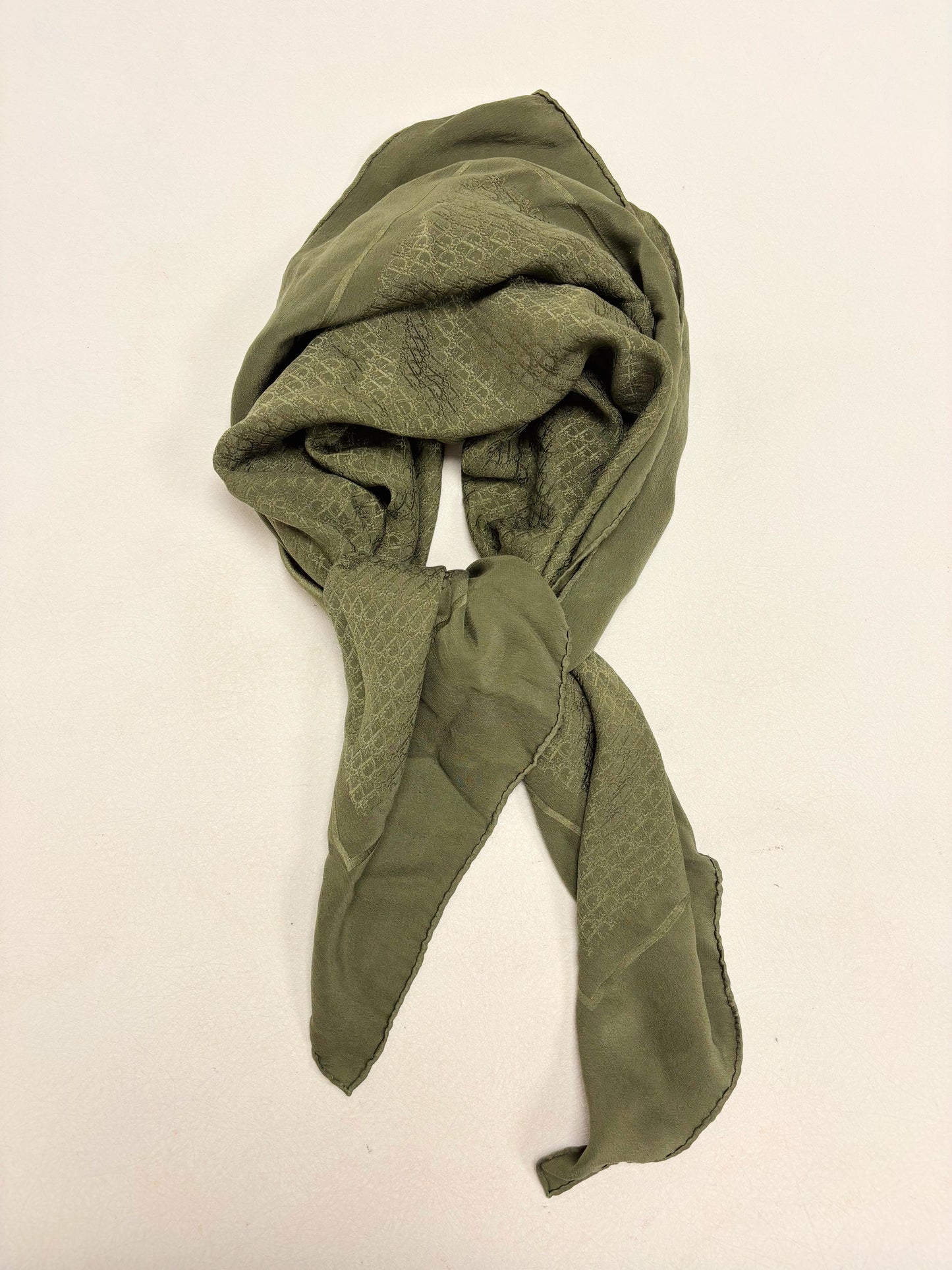 DIOR Foulard Carré Oblique en soie