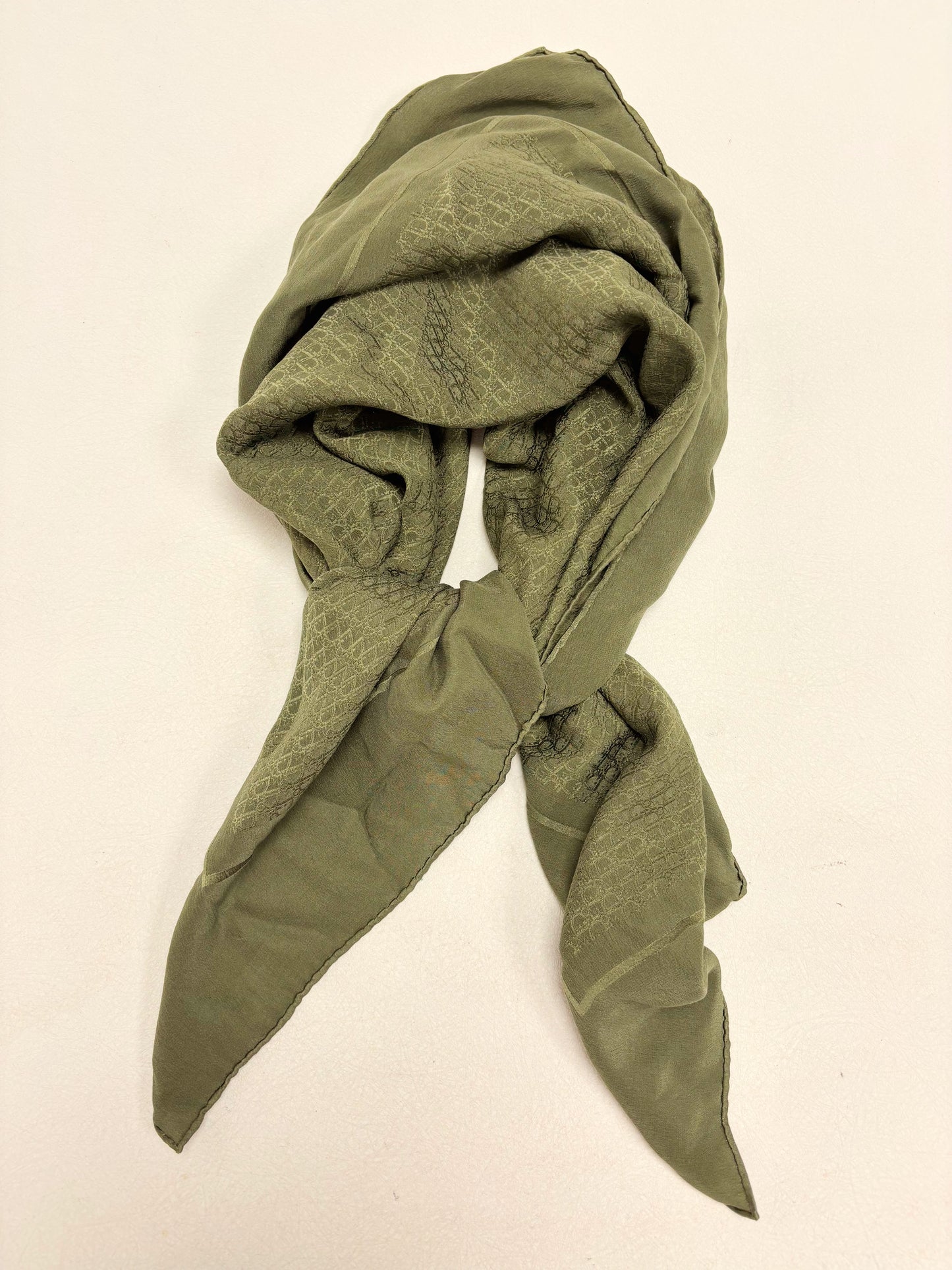 DIOR Foulard Carré Oblique en soie