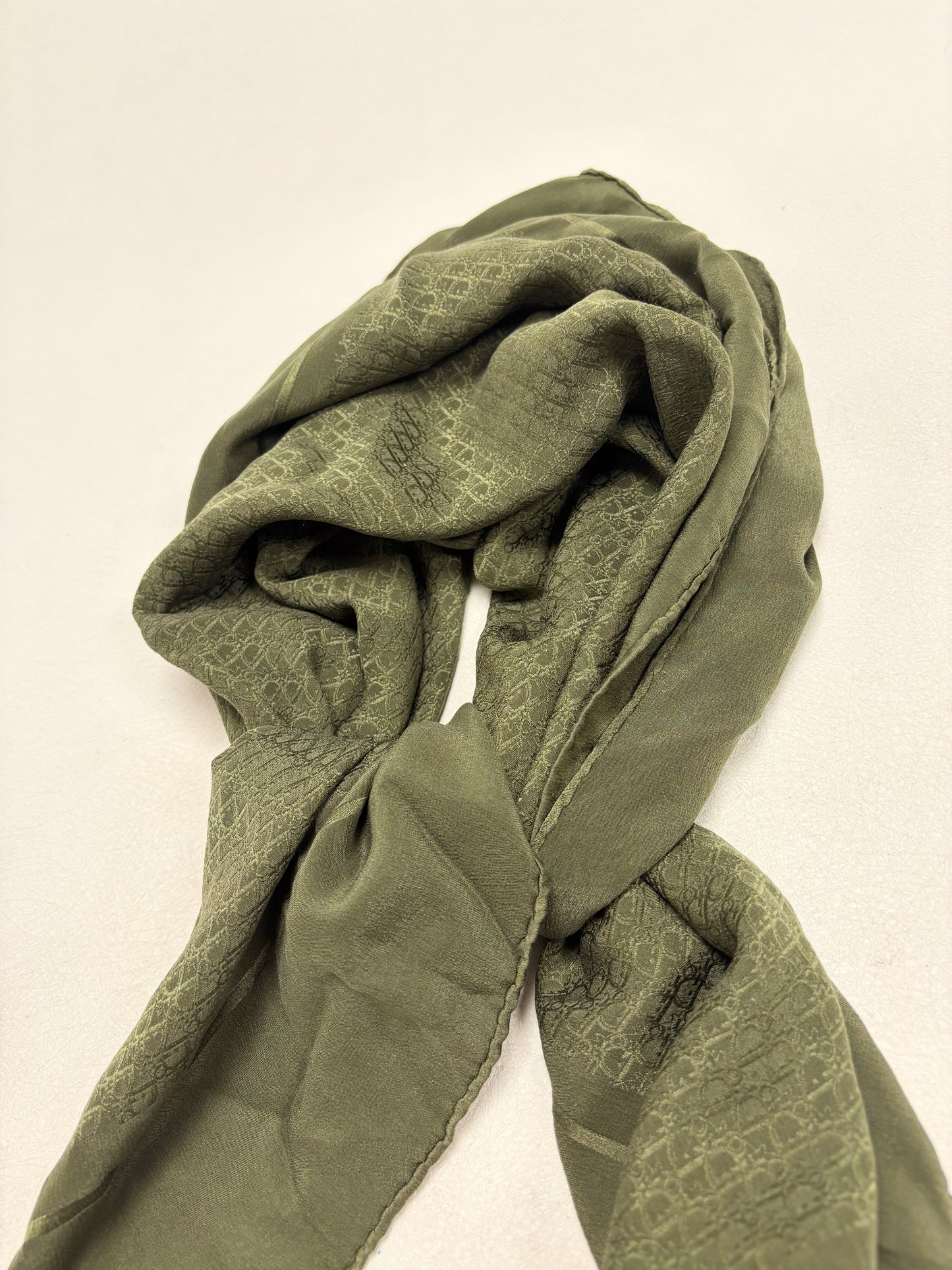 DIOR Foulard Carré Oblique en soie