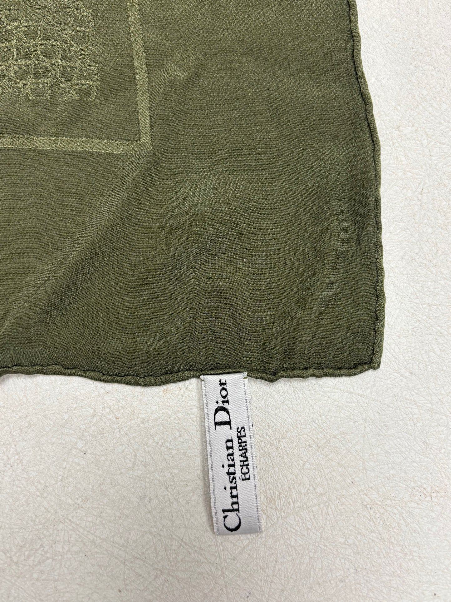DIOR Foulard Carré Oblique en soie