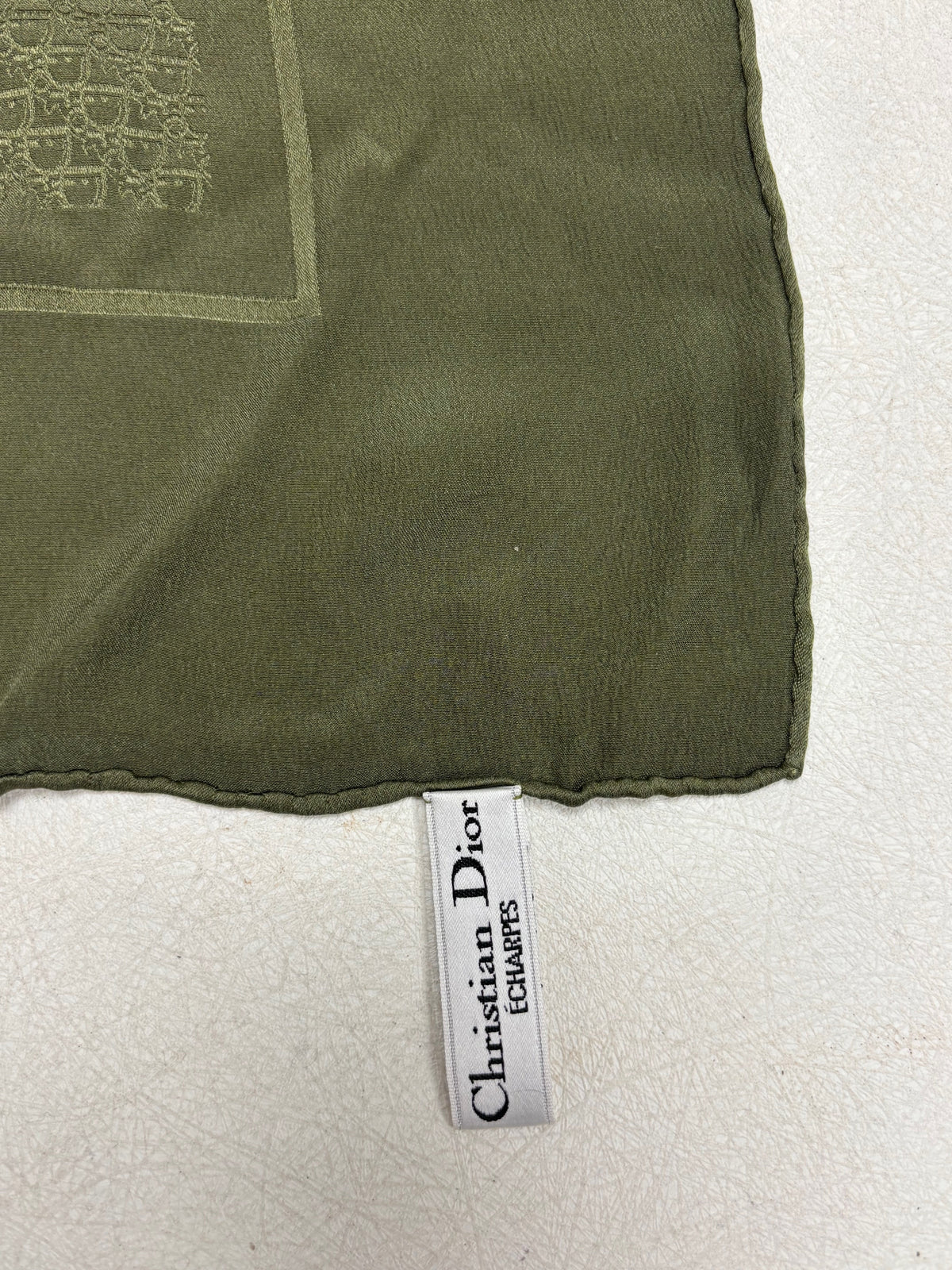 DIOR Foulard Carré Oblique en soie
