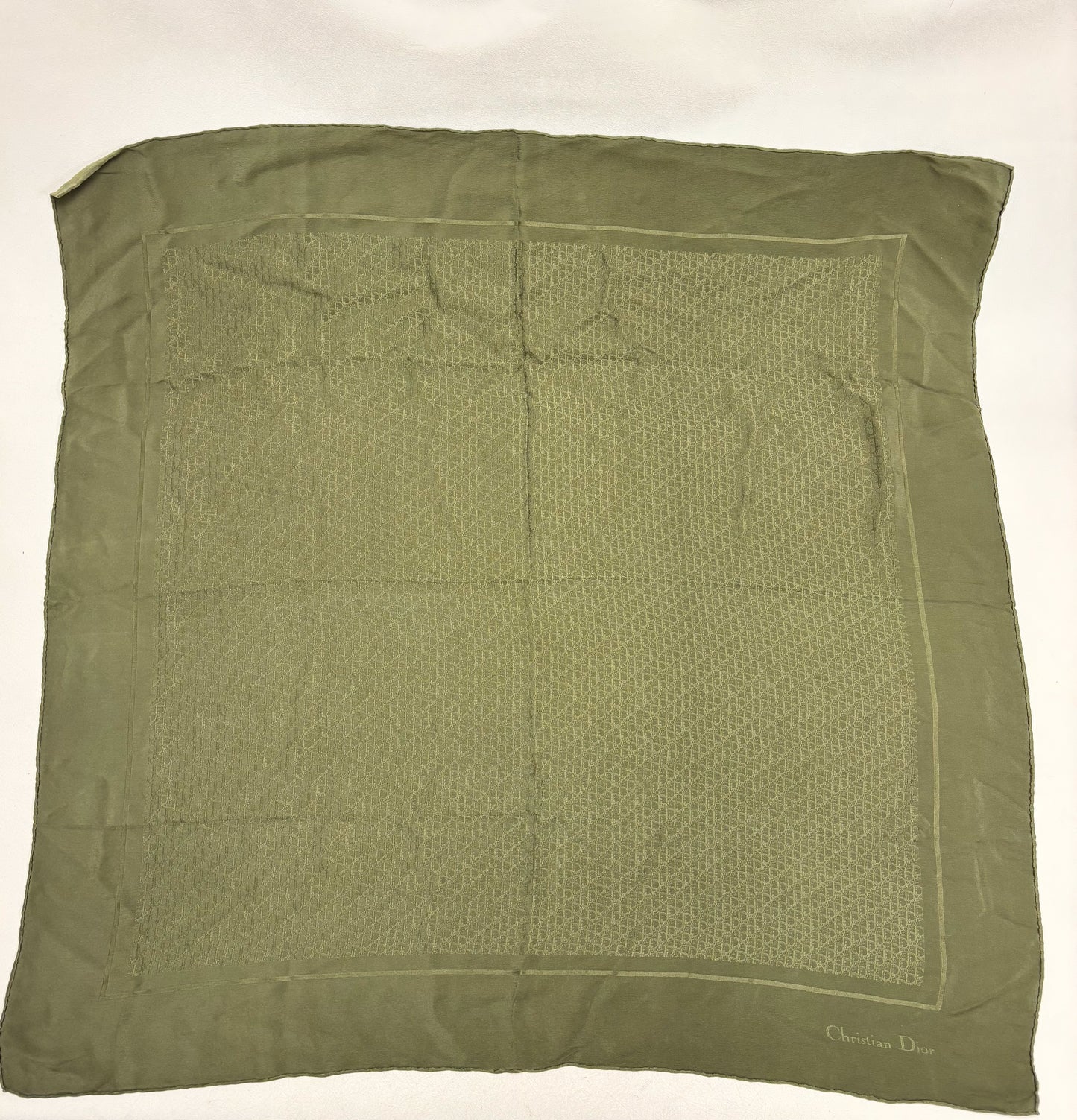 DIOR Foulard Carré Oblique en soie