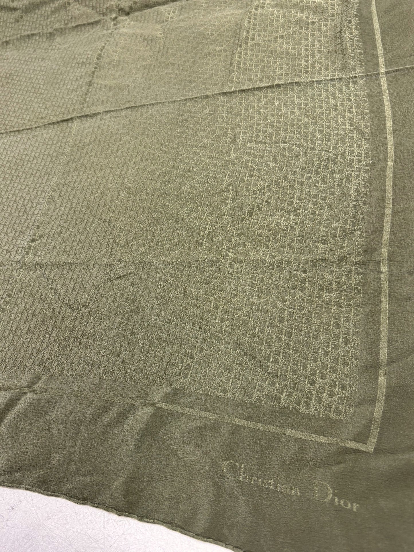 DIOR Foulard Carré Oblique en soie