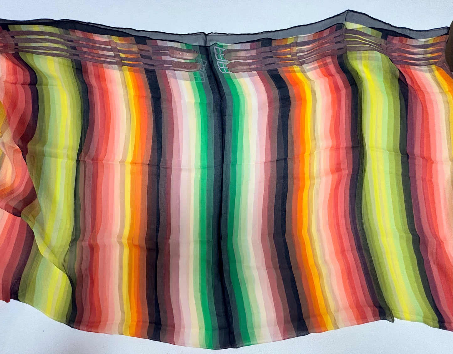 HERMÈS Maxi Carré Rayures Mexicaines