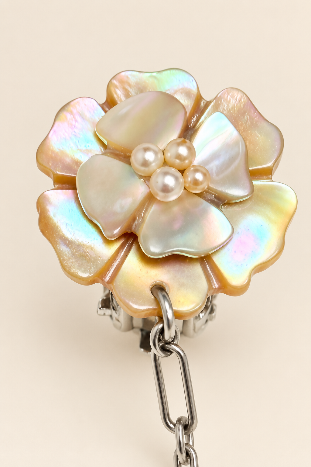 CHANEL Boucles d'oreilles Camelia