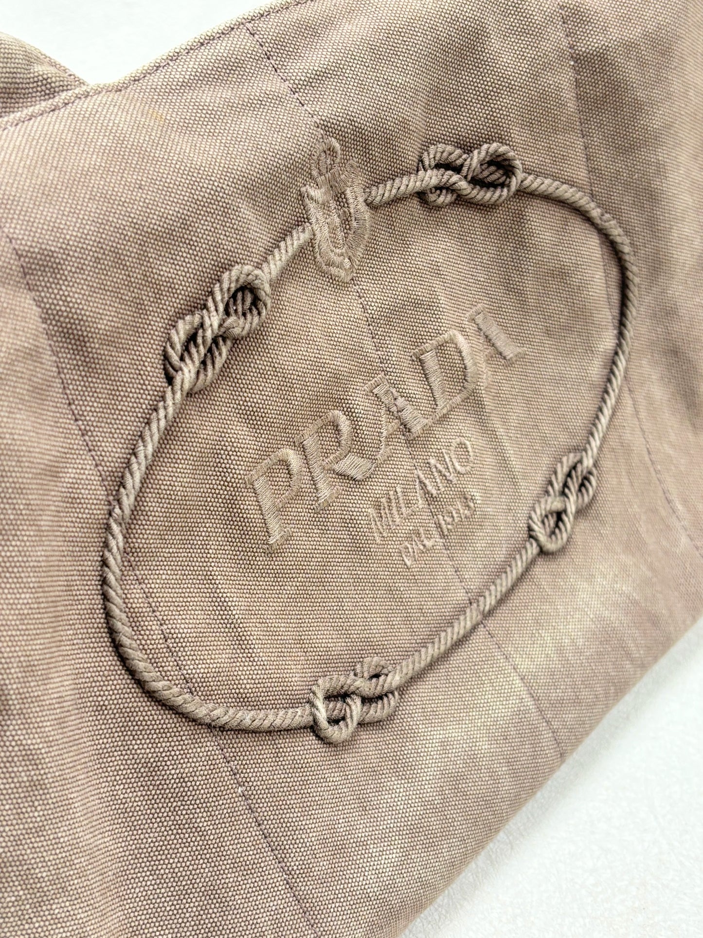 PRADA Sac cabas Canapa
