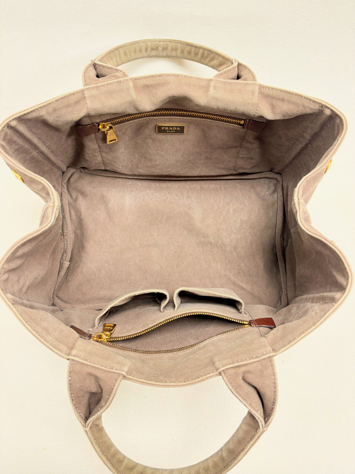 PRADA Sac cabas Canapa